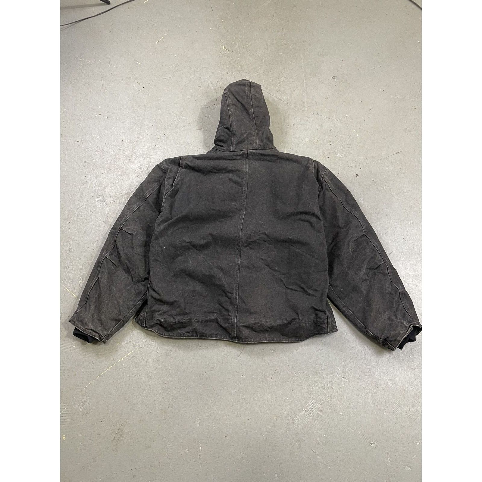 Carhartt Vintage boxy black fleece lined carhartt hooded jacket 3XL Size US XXL / EU 58 / 5 - 9 Thumbnail