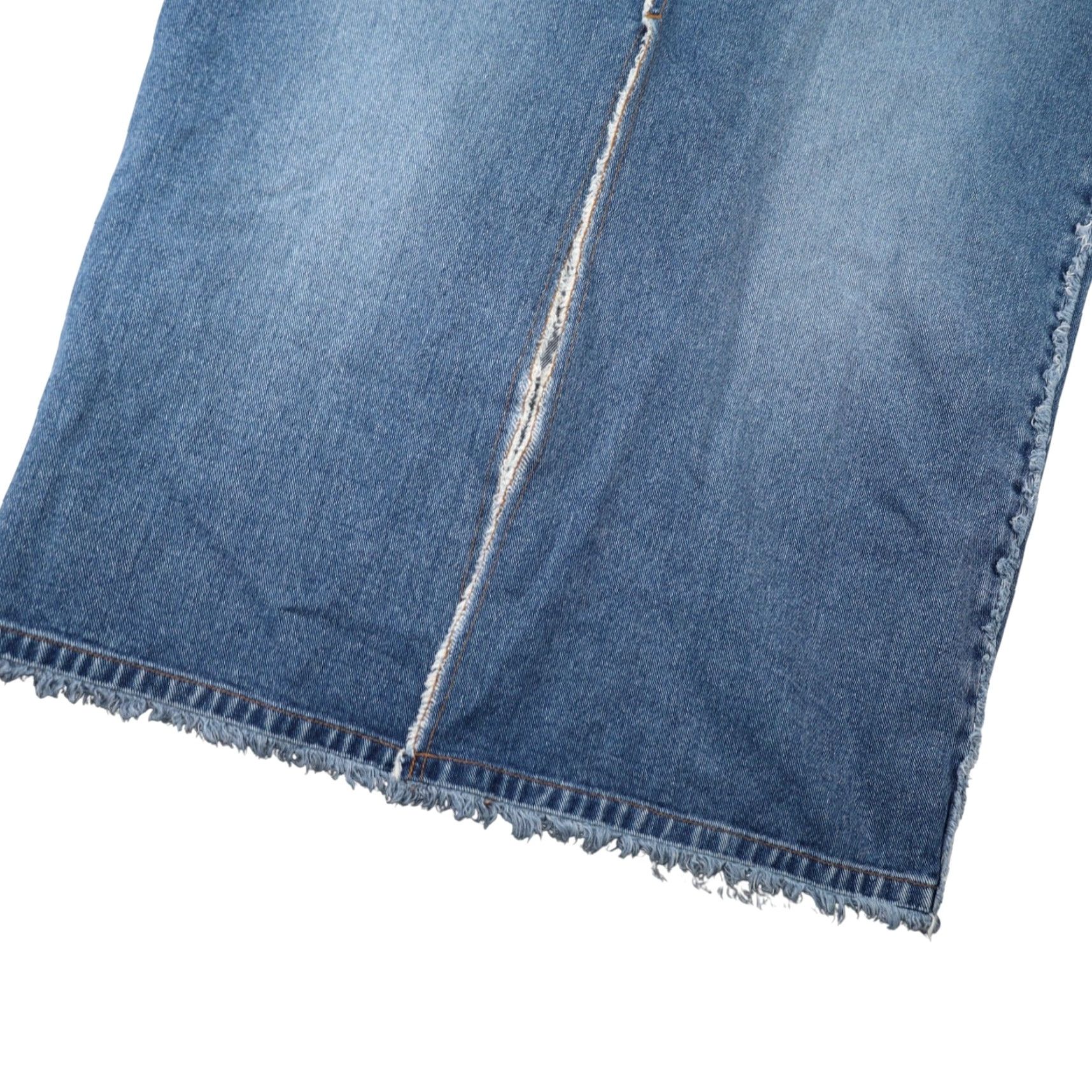 Denime VINTAGE Y2K Zana Di Denim Frayed Edge Maxi Skirt Blue Womens 11 Skirt Maxi Body Size 32" / US 10 / IT 46 - 4 Thumbnail