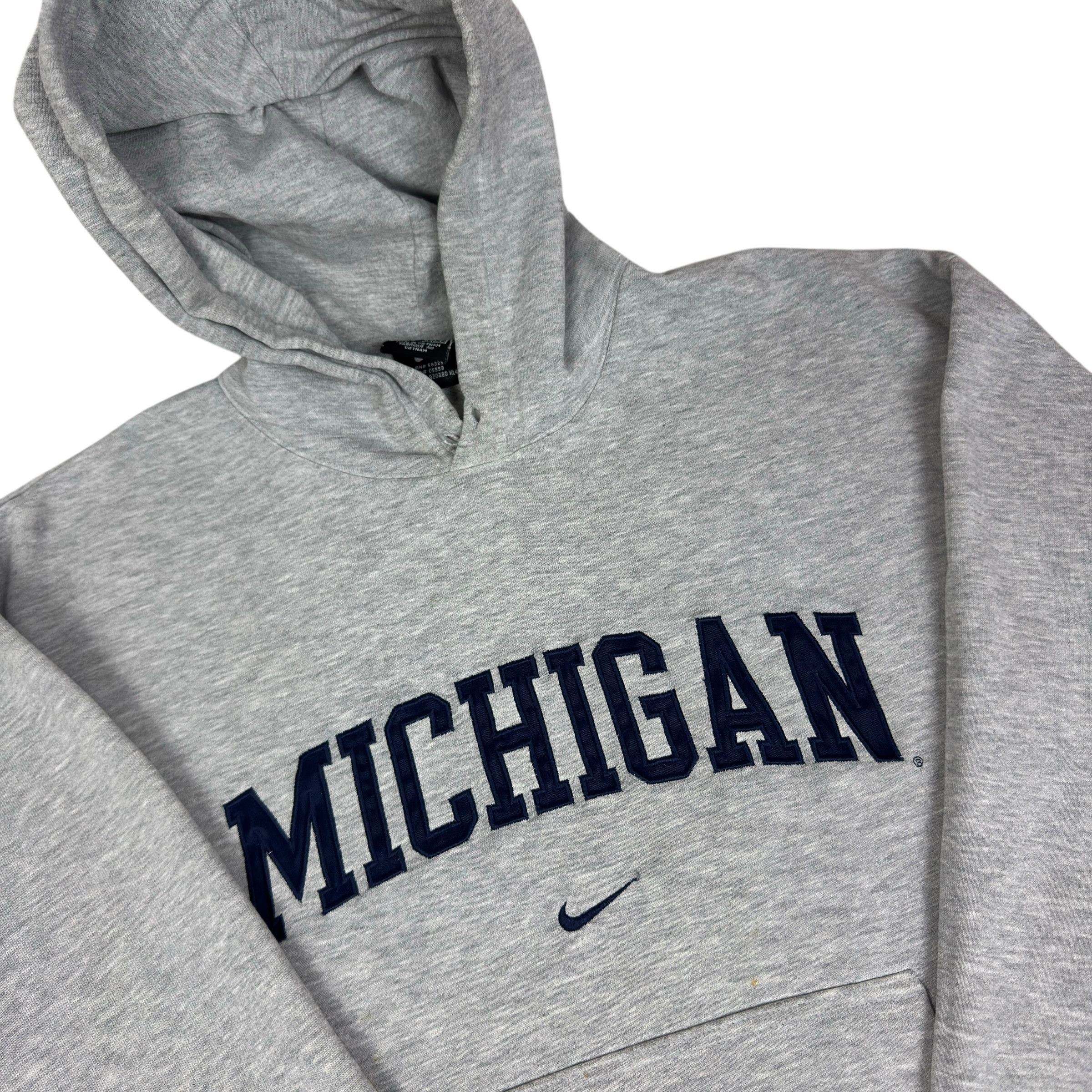 Nike Nike Men Gray Michigan Wolverines Football Pullover Hoodie M Size US M / EU 48-50 / 2 - 8 Thumbnail
