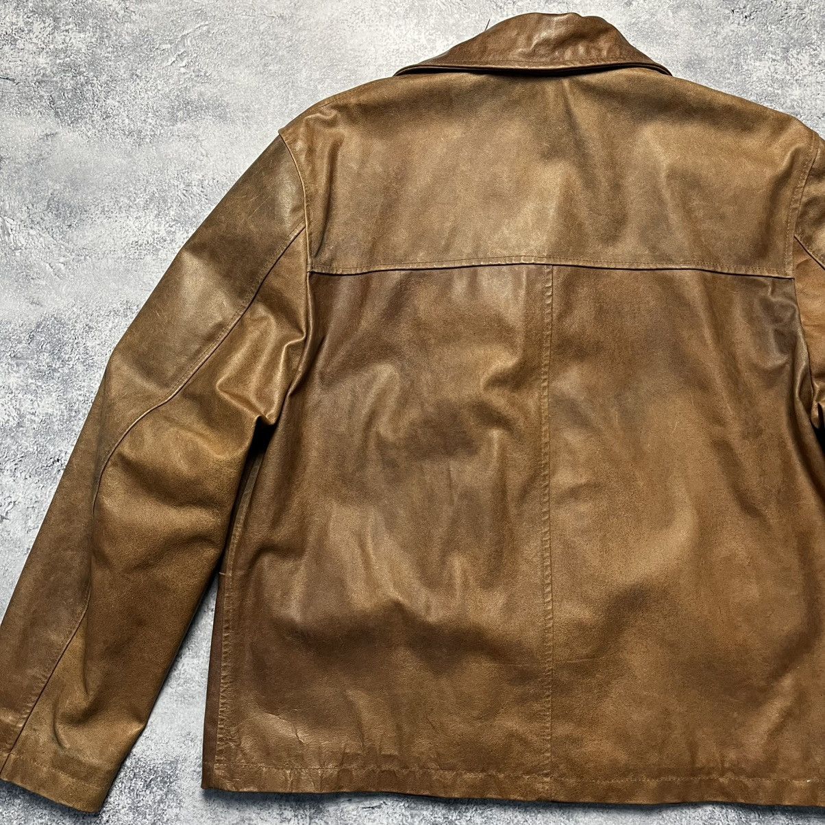 Genuine Leather Vintage Vera Pelle Leather Jacket Italian Y2K Size US XXL / EU 58 / 5 - 19 Thumbnail