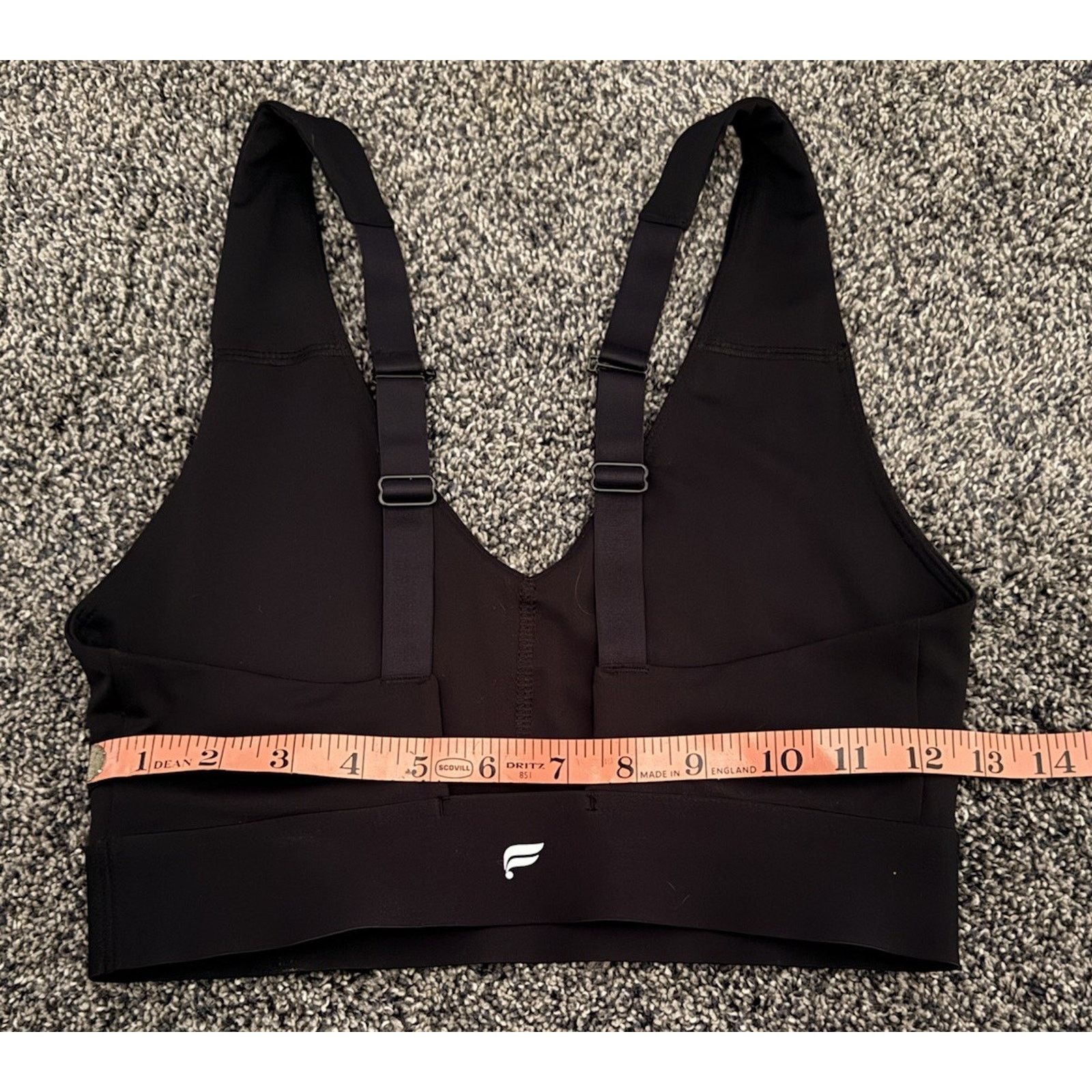 Fabletics Fabletics Black Longline Adjustable Straps Sports Brac Size XL / US 12-14 / IT 48-50 - 3 Thumbnail