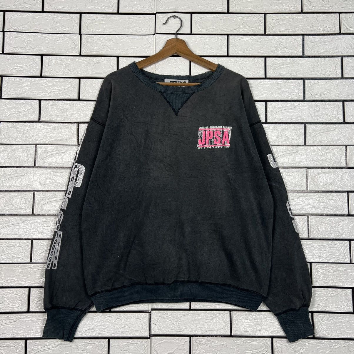 Vintage 90s JPSA Japan Pro Surfing Association Sweatshirt #4270-C194 Size US L / EU 52-54 / 3 - 3 Thumbnail