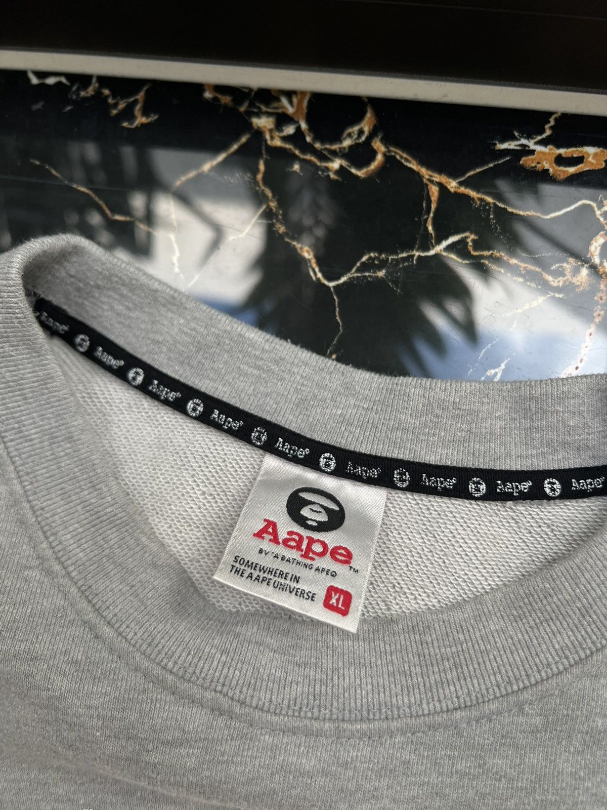 Aape × Vintage AAPE NOW BY BATHING APE RETRO Y2K CREWNECK BIG LOGO LAMPAS Size US XL / EU 56 / 4 - 5 Thumbnail
