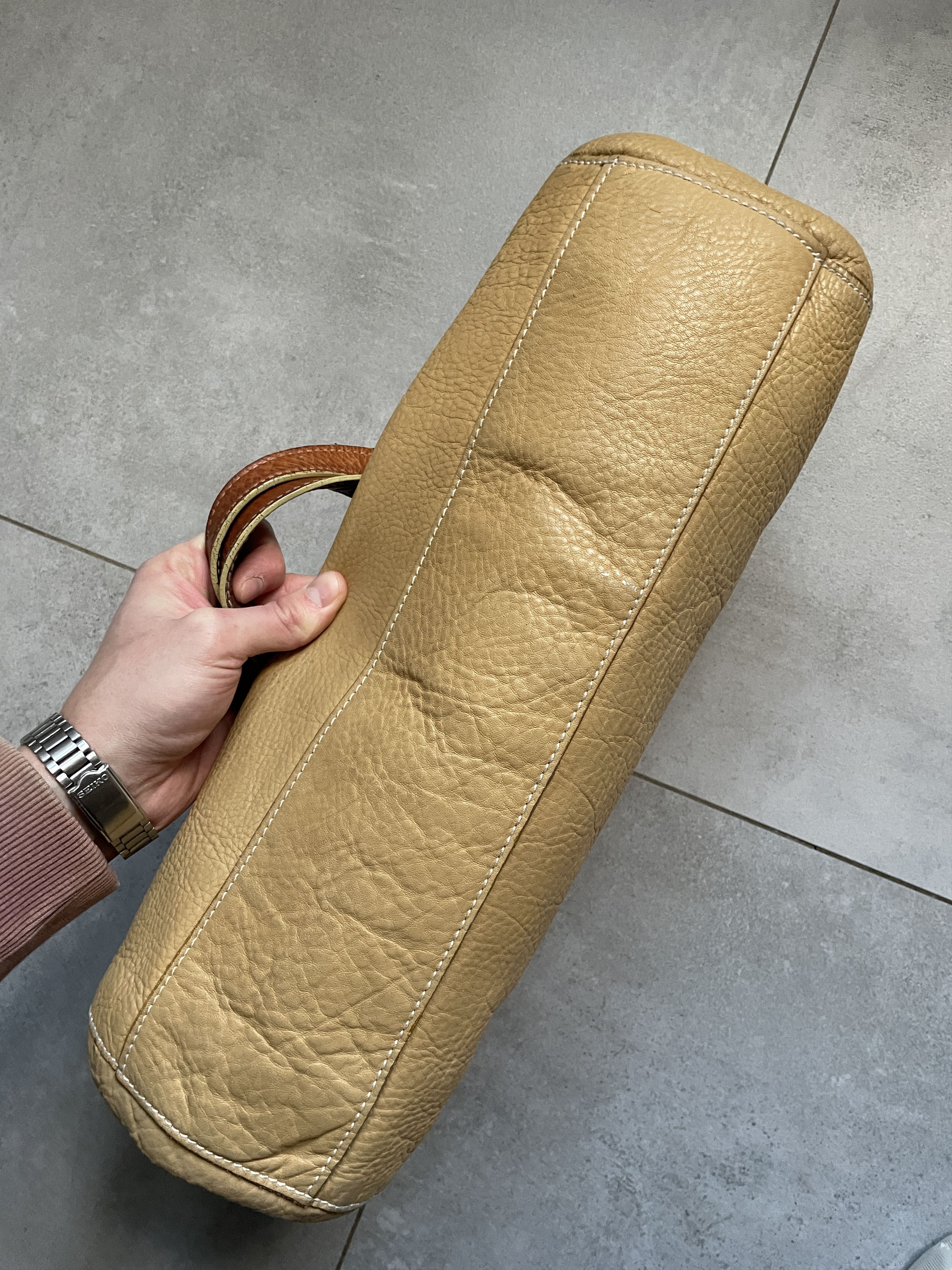 Balenciaga Y2K BALENCIAGA BEIGE TWO TONE LEATHER NOT CITY BAG Size ONE SIZE - 11 Thumbnail