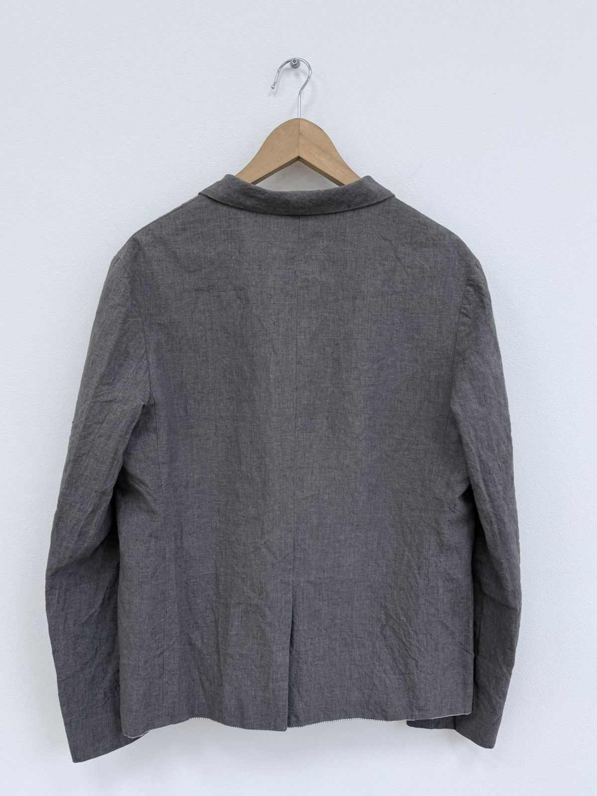 Forme D'Expression Forme Dexpression Gray Linen Jacket + Pants Suit Size 38R - 14 Thumbnail