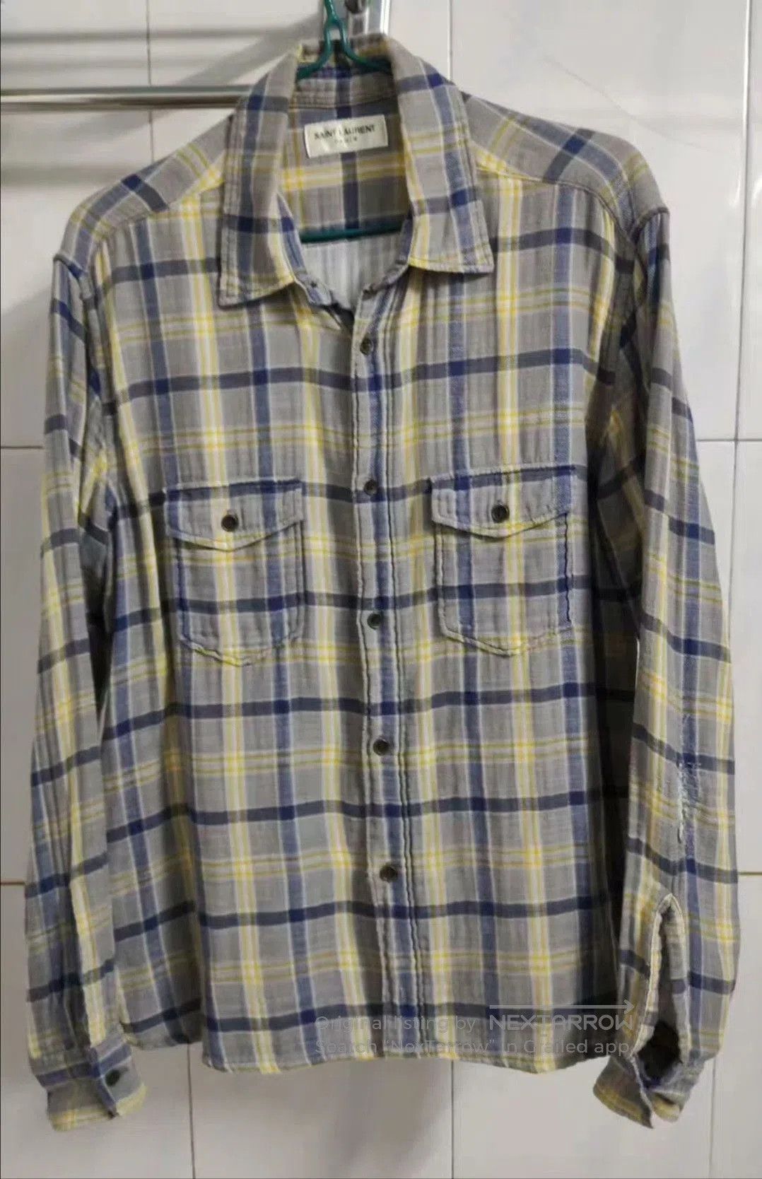 Saint Laurent Paris Saint Laurent Plaid Shirt. Size US S / EU 44-46 / 1 - 1 Thumbnail