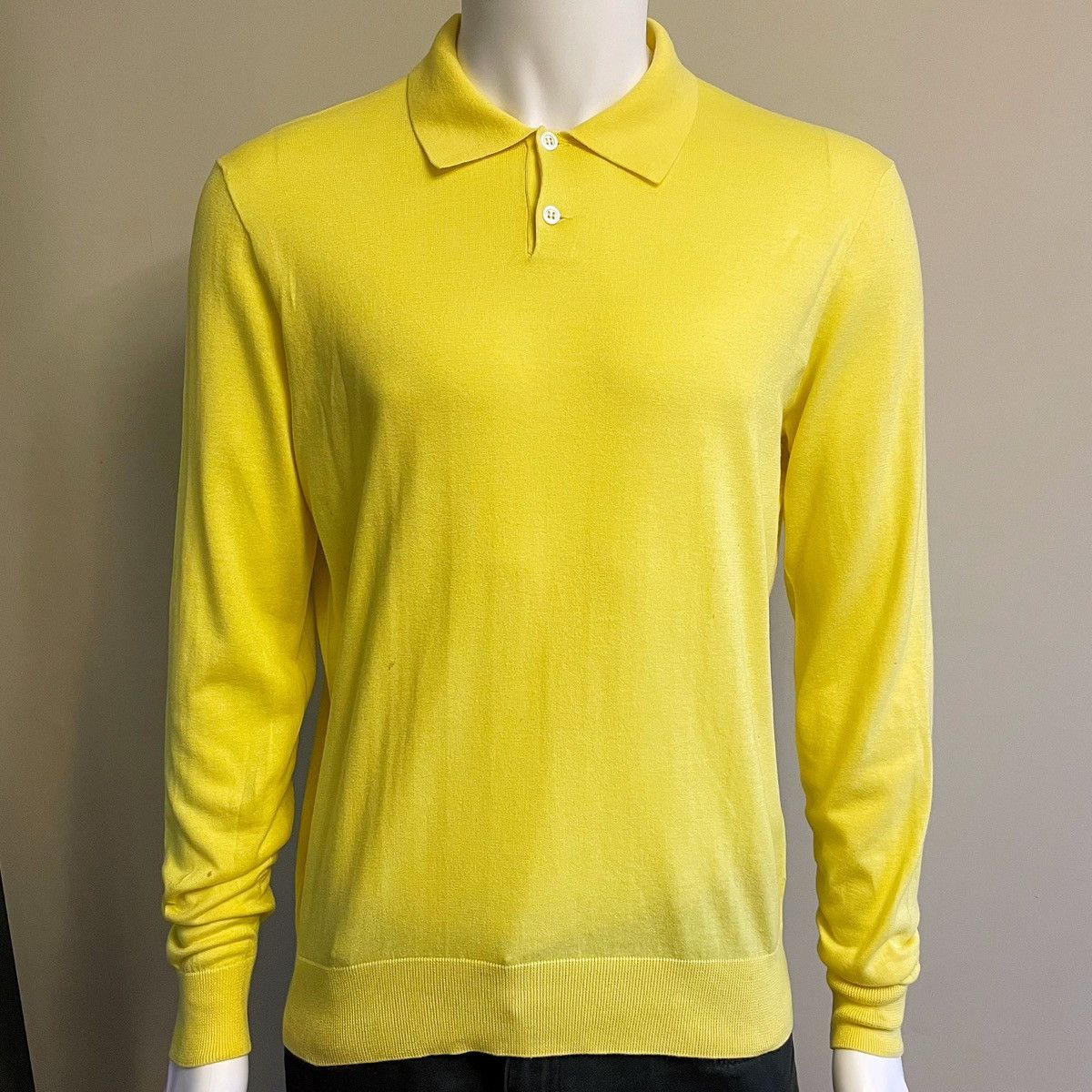 Ralph Lauren Purple Label Ralph Lauren Purple Label Yellow Polo Sweater Size US M / EU 48-50 / 2 - 1 Thumbnail