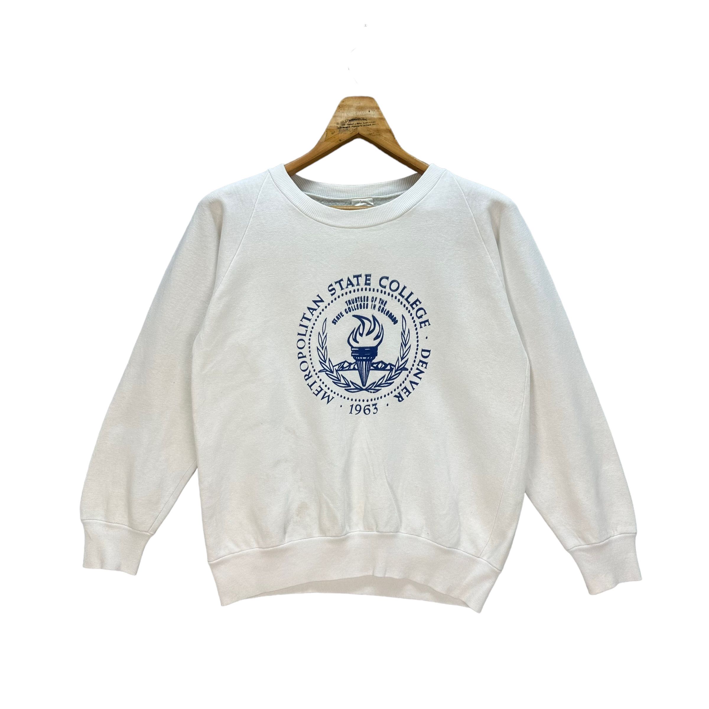 Vintage METROPOLITAN STATE COLLEGE DENVER 1963 SWEATSHIRT #8440-009 Size S / US 4 / IT 40 - 1 Thumbnail