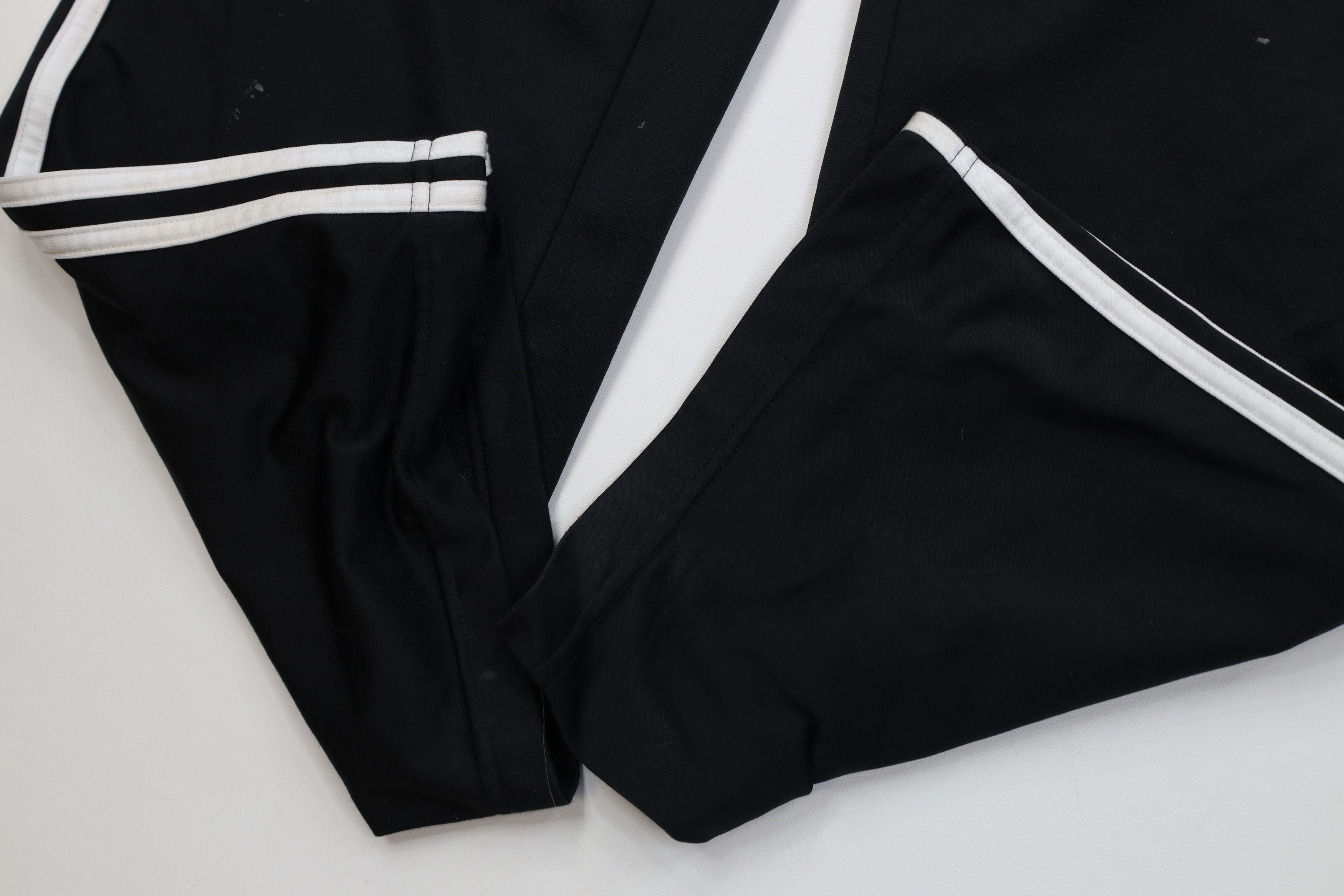 Adidas Vintage Y2K Adidas Striped Wide Leg Sweatpants Pants Black Size US 34 / EU 50 - 9 Thumbnail