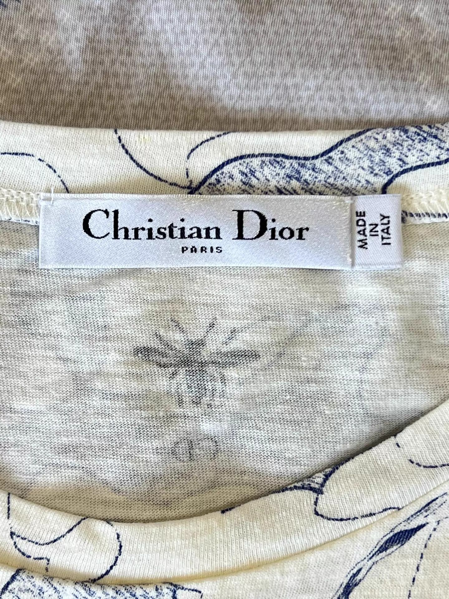 Dior Dior Map Animal Print T - shirt XS CD Bee Back Size XS / US 0-2 / IT 36-38 - 7 Thumbnail