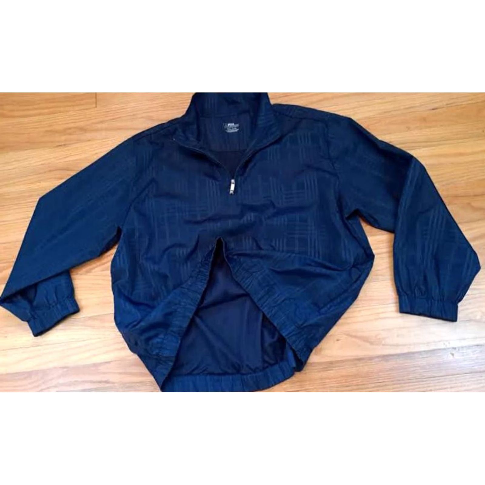 PGA Tour PGA TOUR Jacket Windbreaker 1/4 Zip Striped Nylon 2XL Men Blue Golf Size US XXL / EU 58 / 5 - 2 Thumbnail