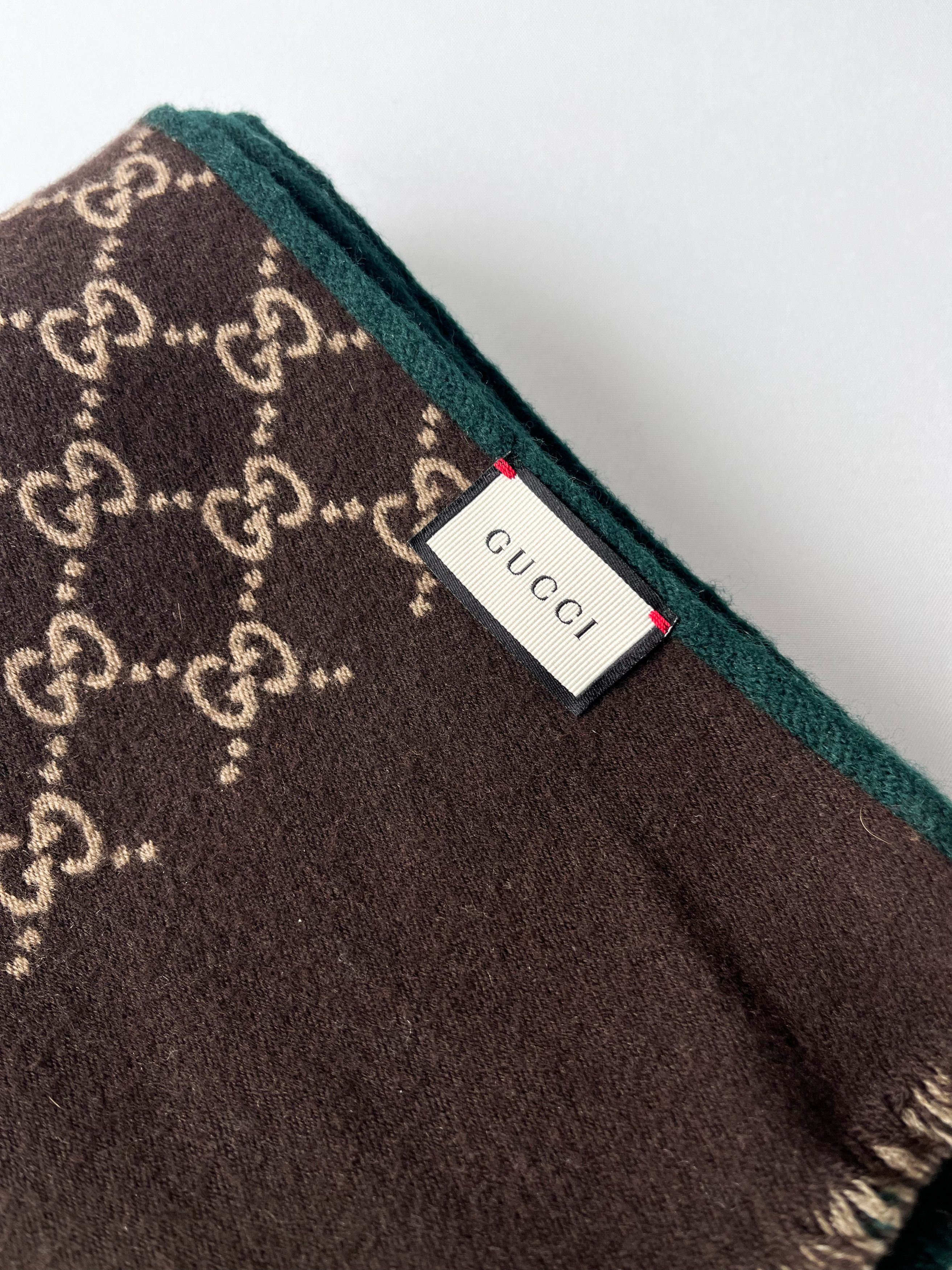 Gucci Gucci GG Monogram Scarf – Wool Size ONE SIZE - 2 Thumbnail