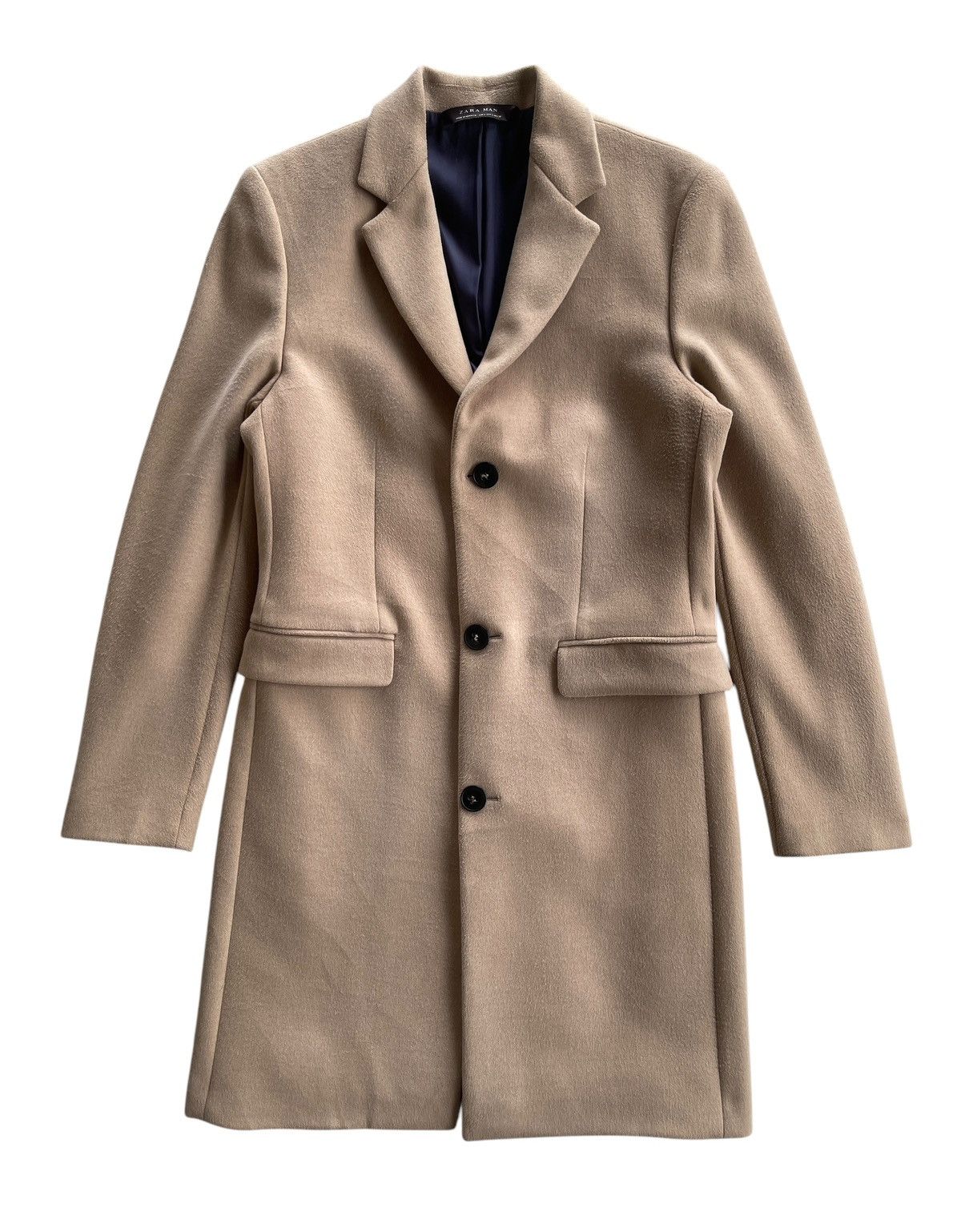 Zara Zara Man Sand Beige Overcoat Size US S / EU 44-46 / 1 - 2 Thumbnail