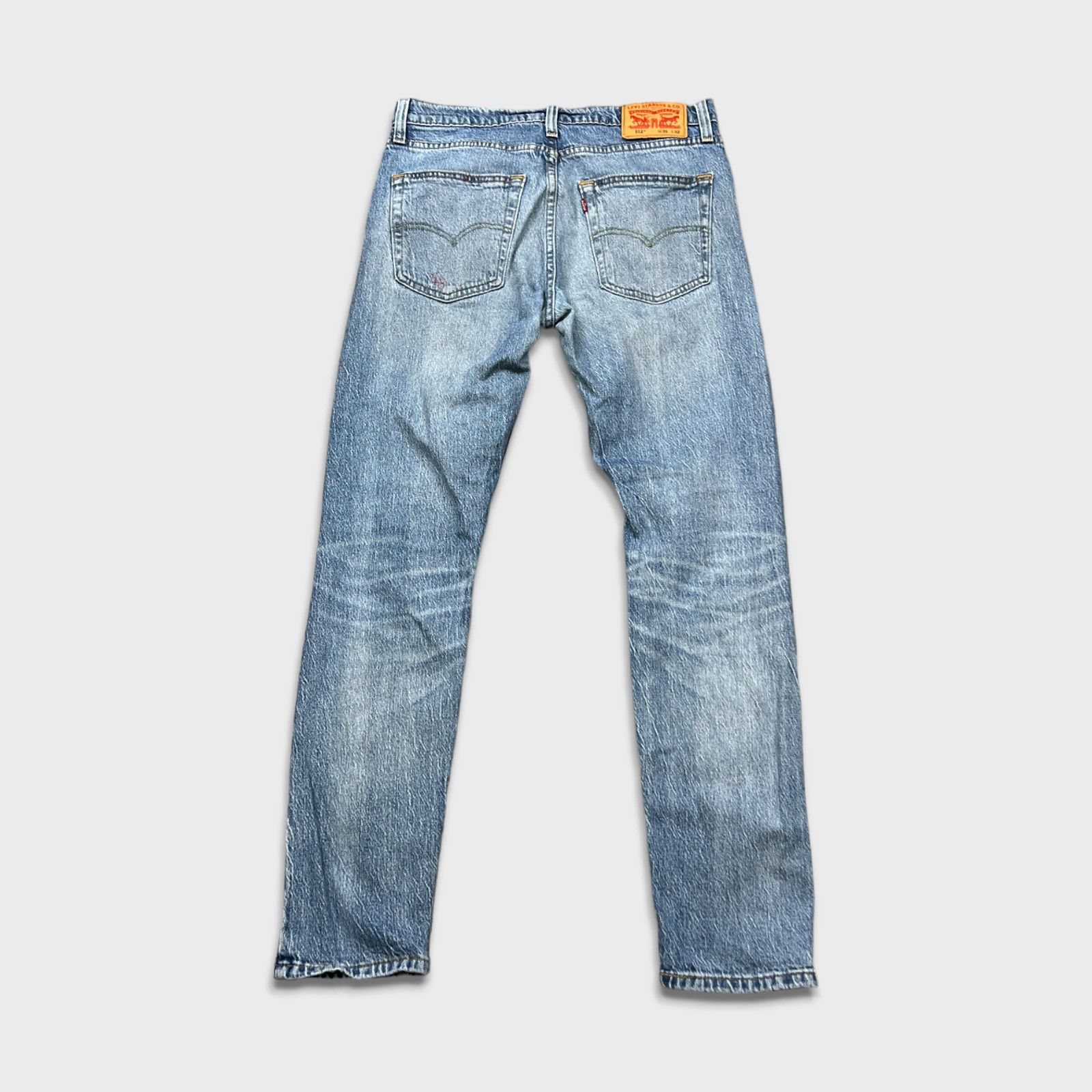Levi's × Vintage Levi's 512 Jeans 32x30 Slim Taper Distressed Denim Pants Size US 31 - 4 Thumbnail