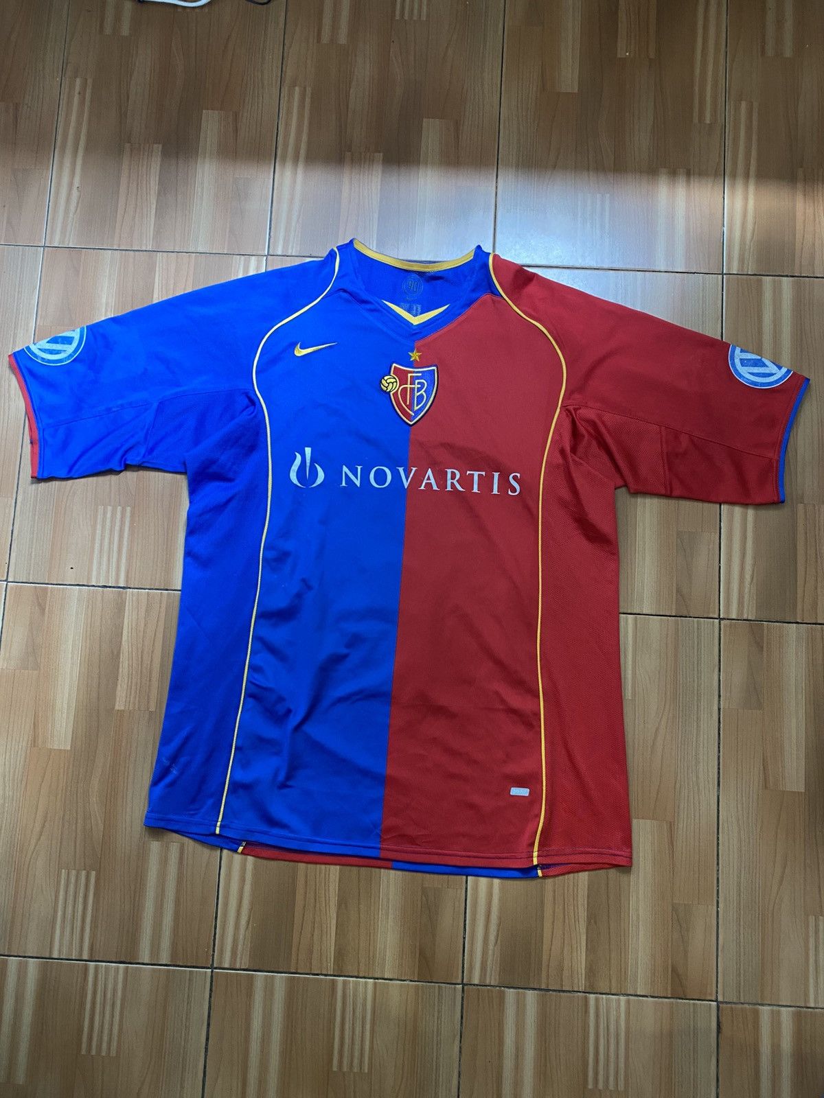 Nike × Vintage Nike 1893 BASEL 2004 2005 #8 Oswald JERSEY SOCCER SHIRT Size US XL / EU 56 / 4 - 1 Thumbnail