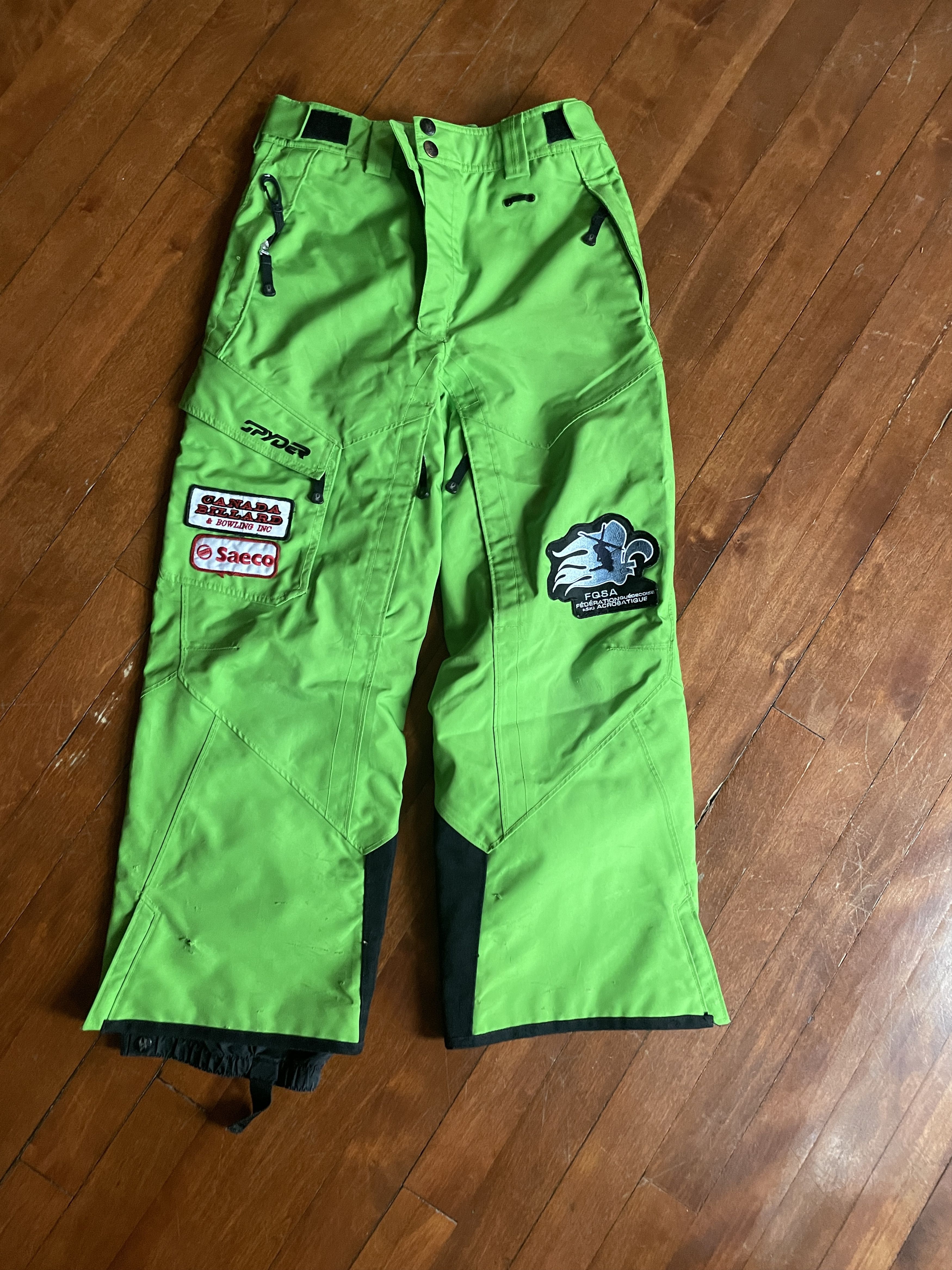 Spyder Green Warm Pants Ski Insulated Size 29" - 1 Thumbnail