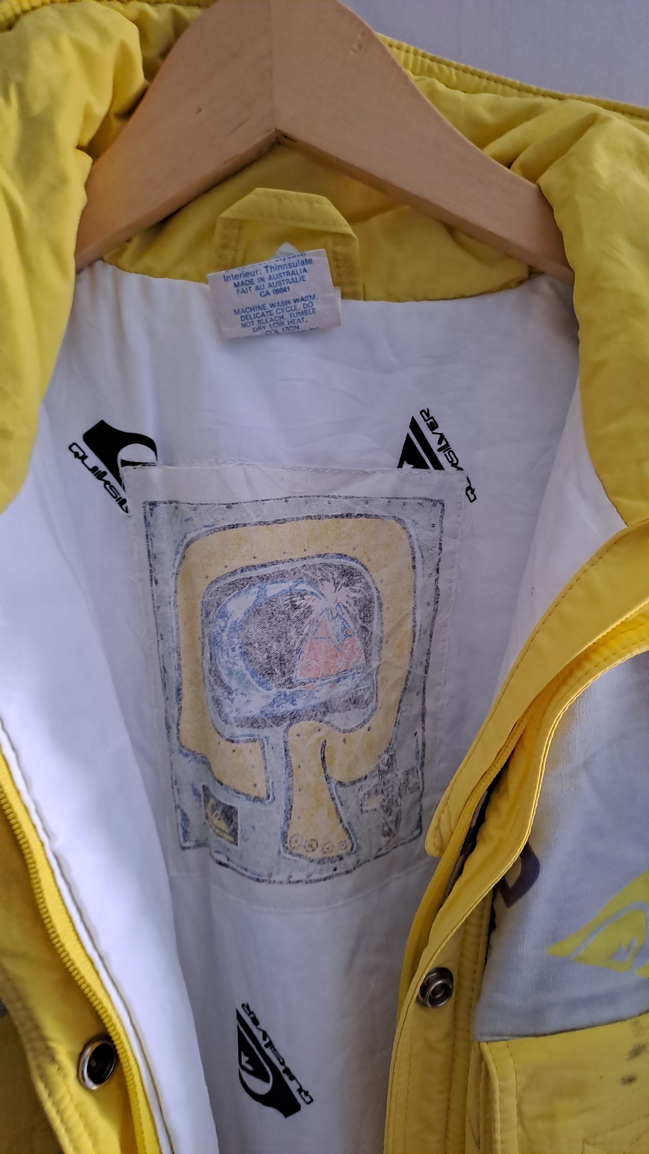 Other Vintage Quiksilever Ski Suit crazy pattern 80s 90s Size US L / EU 52-54 / 3 - 17 Thumbnail