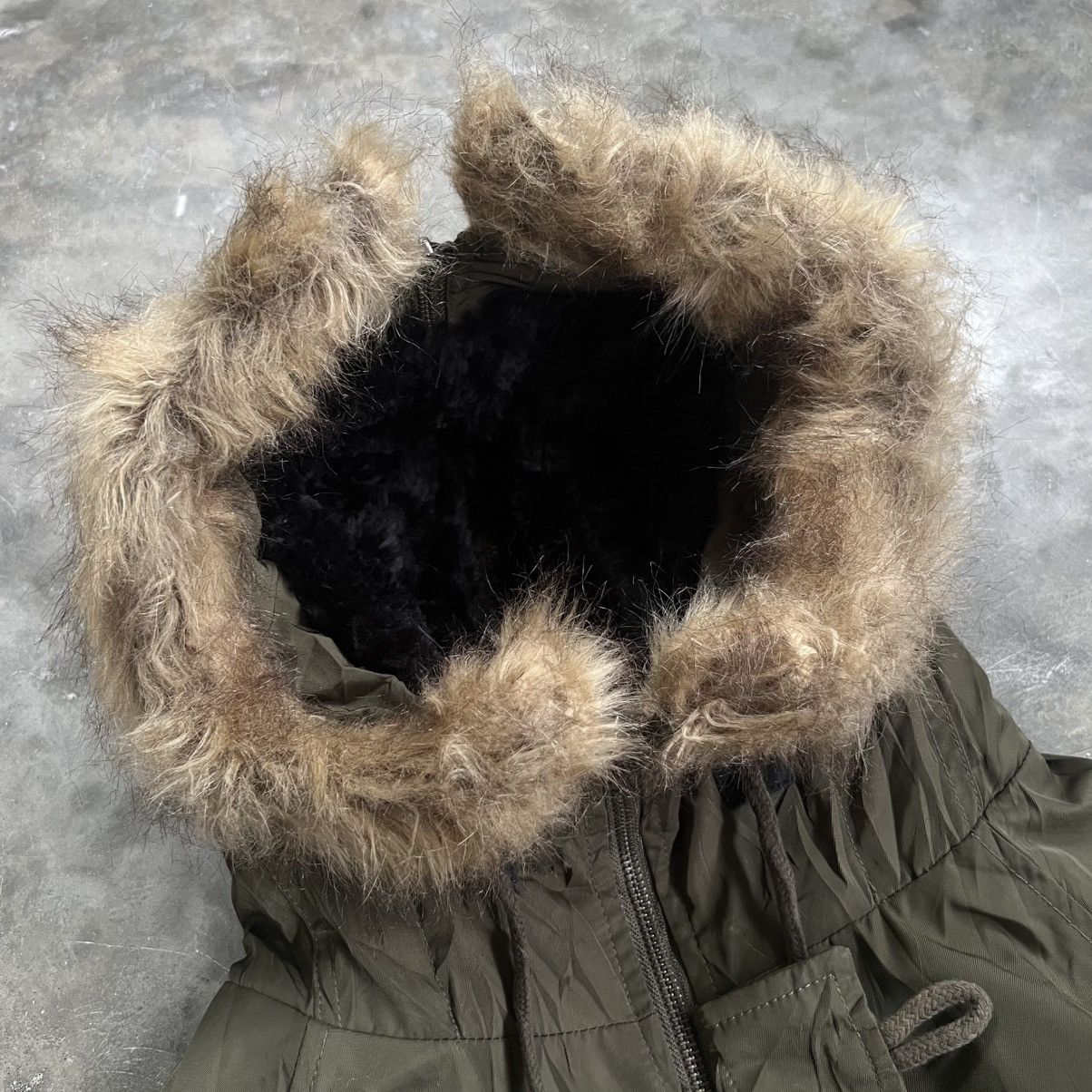 Japanese Brand 2000s Browny Standard N-2B Fur Hoodie Bomber Jacket Size US M / EU 48-50 / 2 - 7 Thumbnail