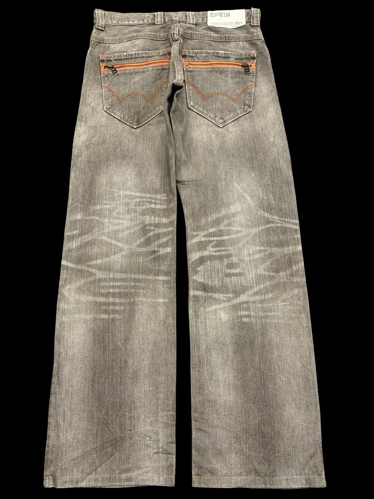 Edwin 90s Style💥Wide Edwin XVS Faded Brown Denim F762 Size US 32 / EU 48 - 2 Thumbnail
