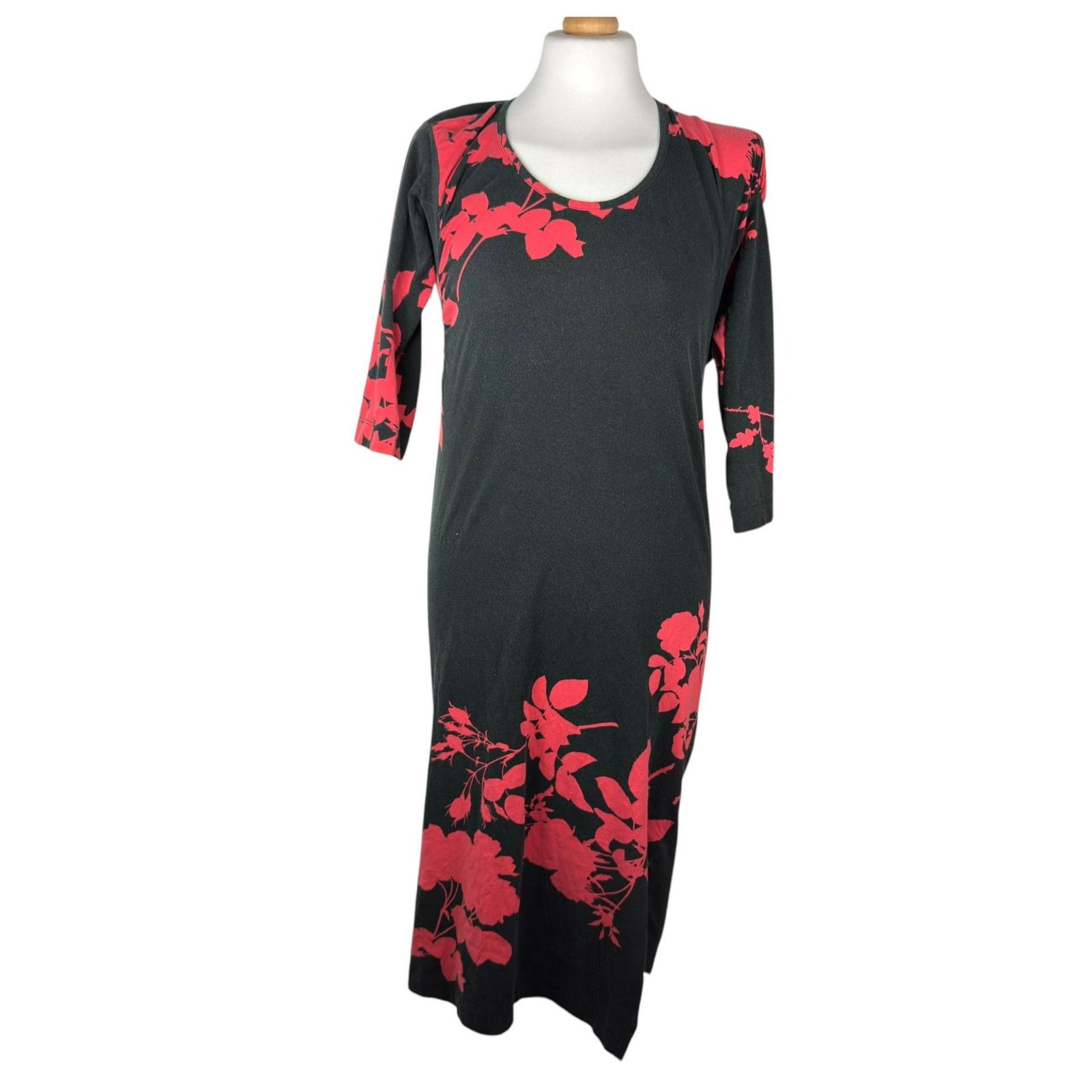 Vivienne Westwood Vivienne Westwood Black Red Floral Midi Dress M Size M / US 6-8 / IT 42-44 - 1 Thumbnail