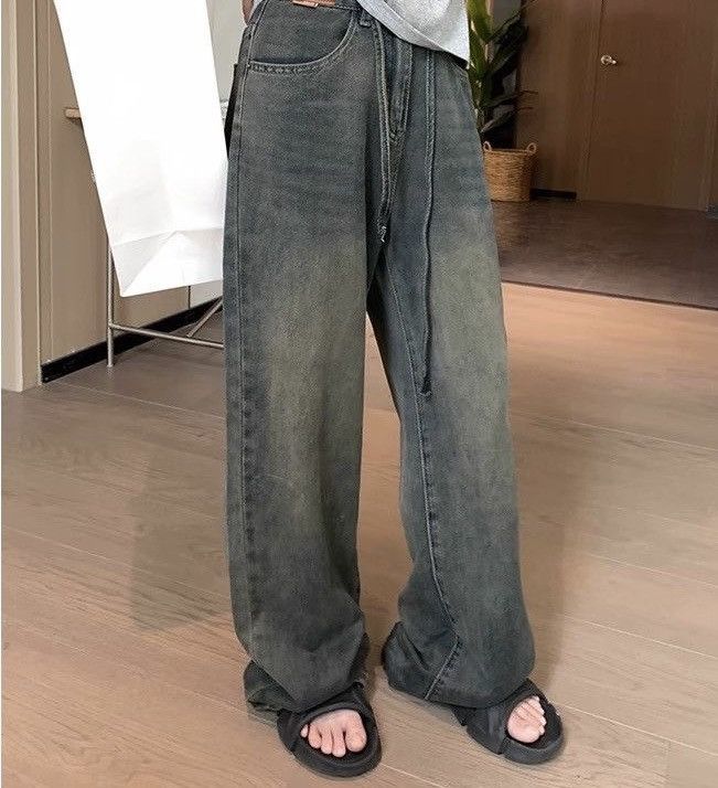 image of Avant Garde Vintage Faded Flare Amazing Jeans in Dark Blue, Women's (Size 28)