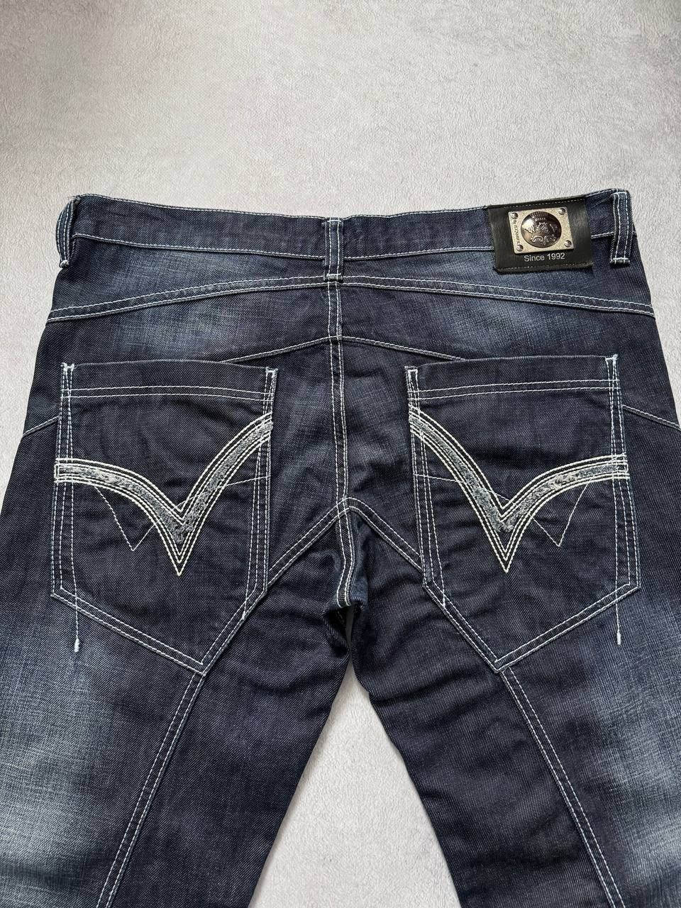 Japanese Brand Y2K Wampir Dark Denim Jeans Size US 36 / EU 52 - 3 Thumbnail
