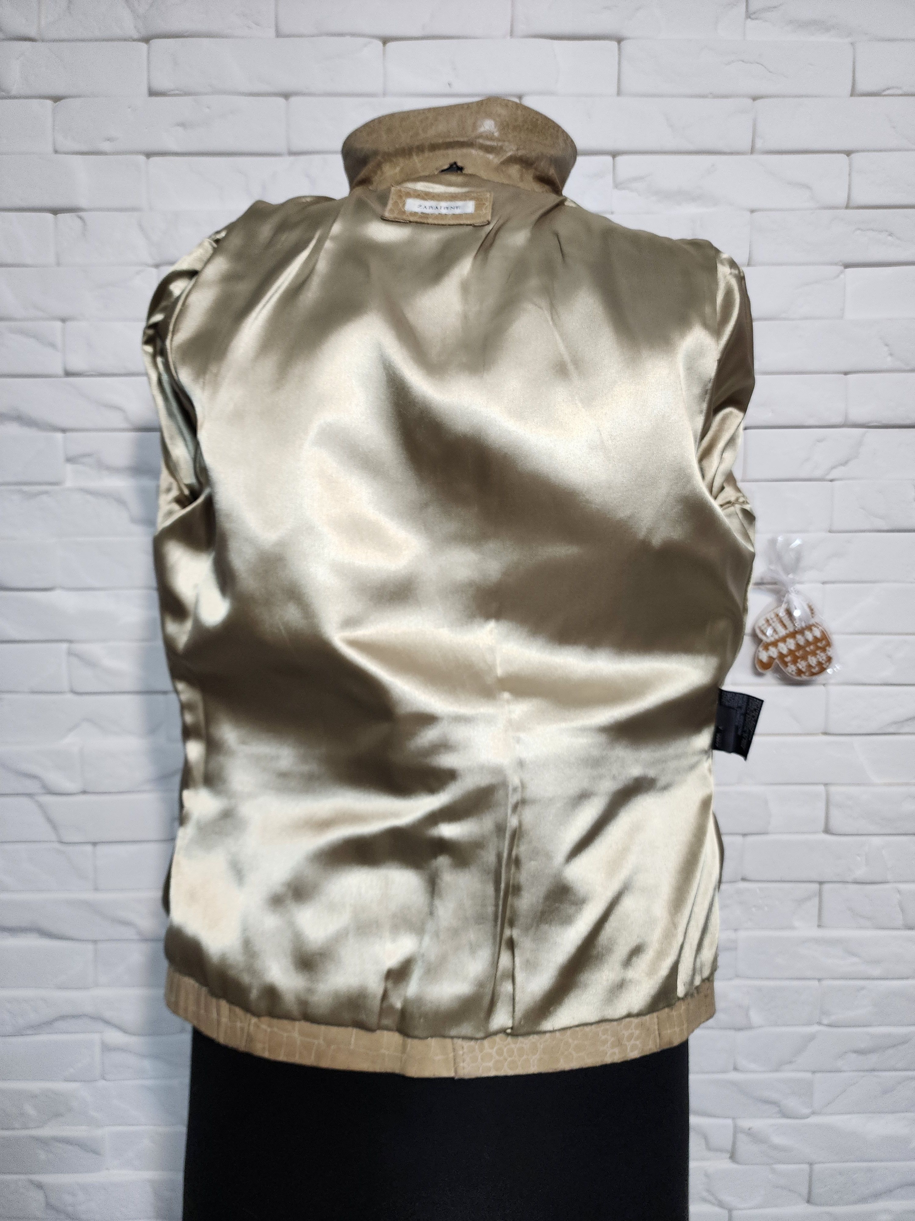 Genuine Leather Brown Leather Sports Jacket: Women's Zip-Up Moto Size S / US 4 / IT 40 - 7 Thumbnail