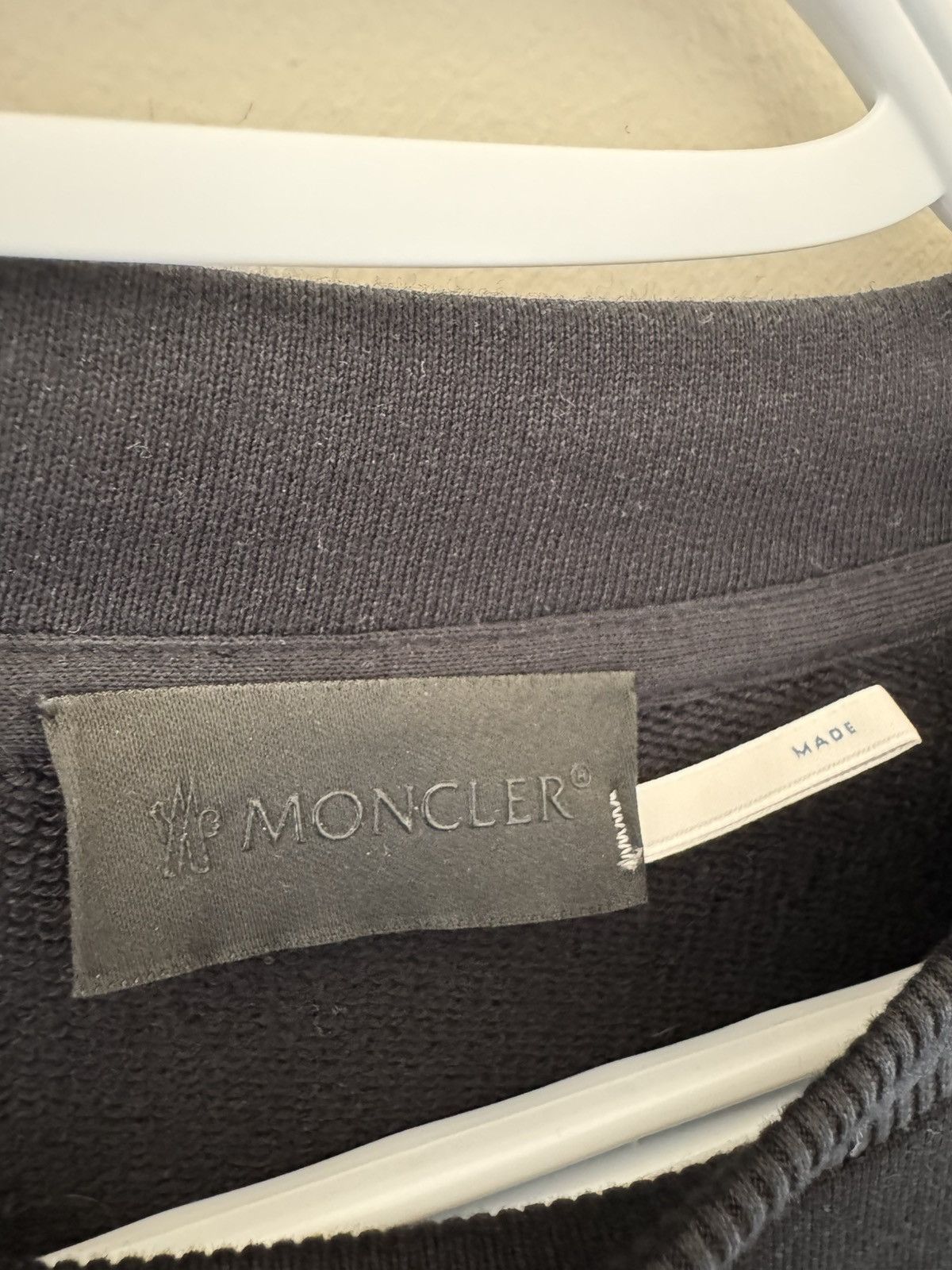 Moncler Moncler Reflective Logo Print Crewneck Size US M / EU 48-50 / 2 - 5 Thumbnail