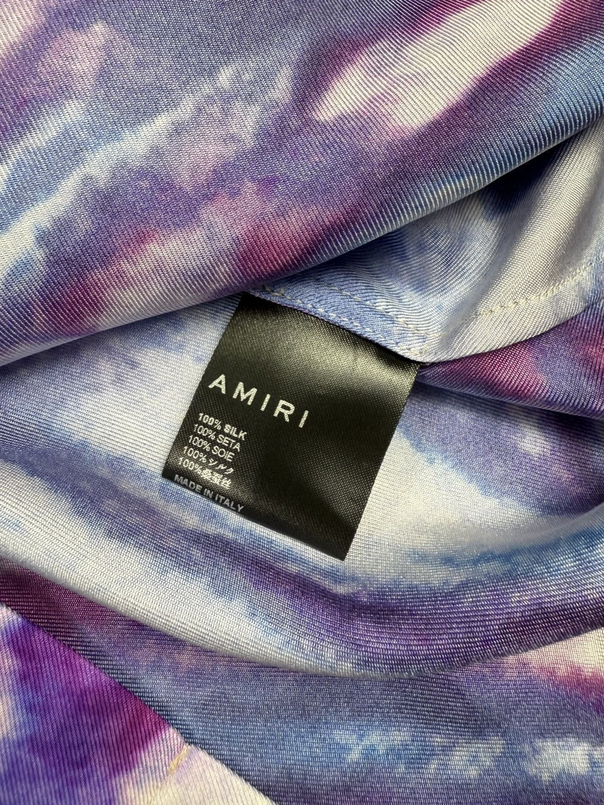 Amiri Tie-dye Silk Shirt Size US L / EU 52-54 / 3 - 6 Thumbnail