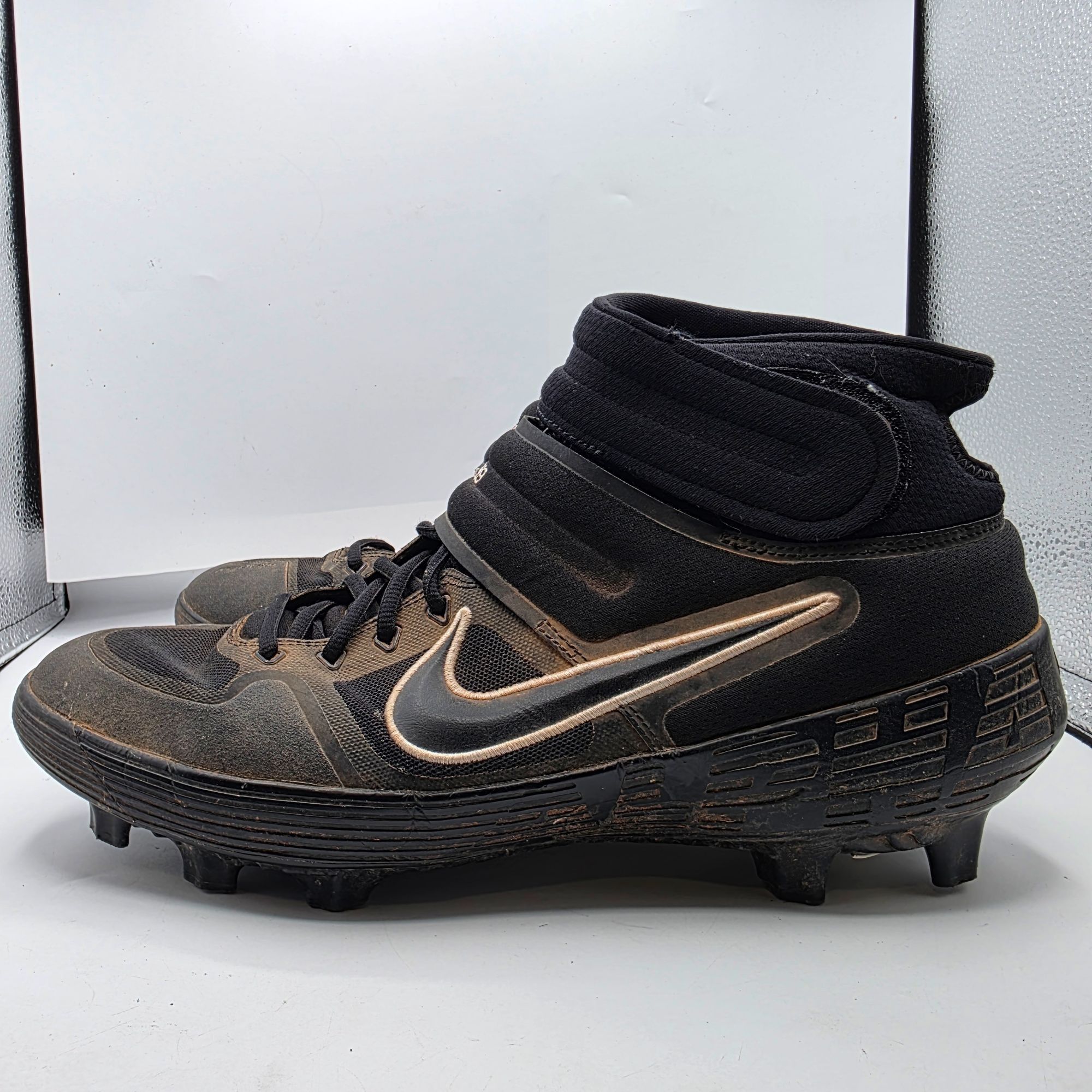 Nike Nike By You Alpha Huarache Elite 2 Mens Size 13 Black Baseba Size US 13 / EU 46 - 13 Thumbnail