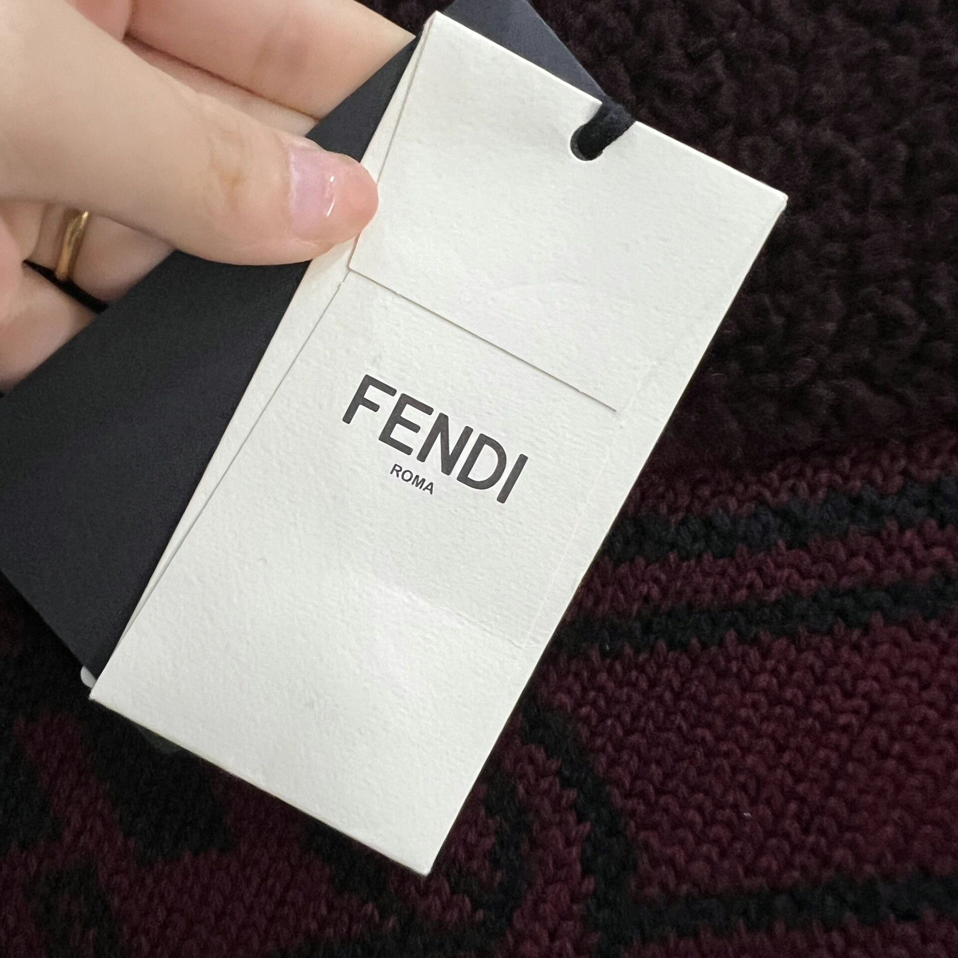 Fendi FENDI Letter Logo Red Sweater Size US S / EU 44-46 / 1 - 6 Thumbnail