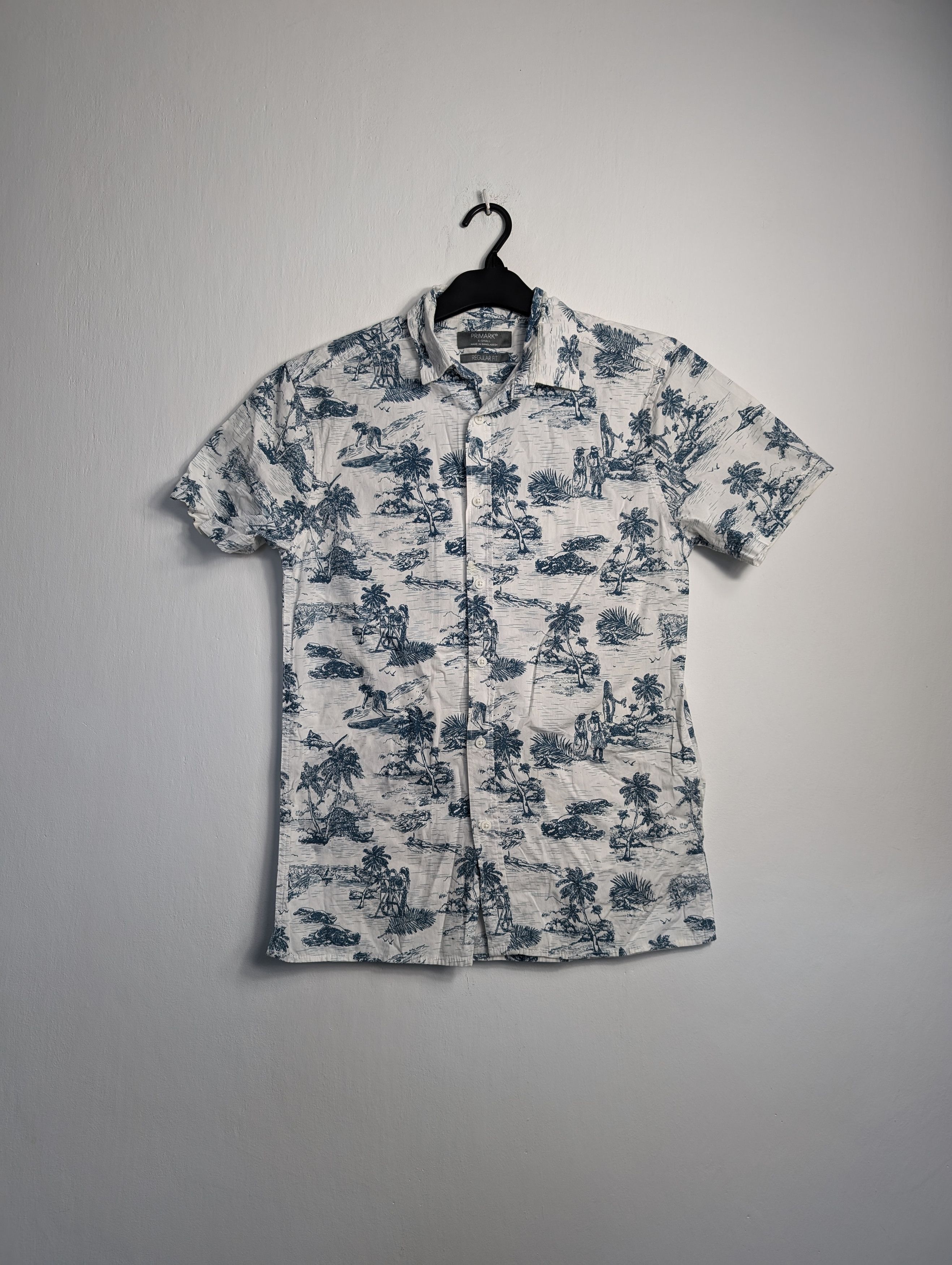 Vintage Vintage Y2K Hawaiian Shirt - Summer Floral Palm Tree Print Size US XS / EU 42 / 0 - 1 Thumbnail