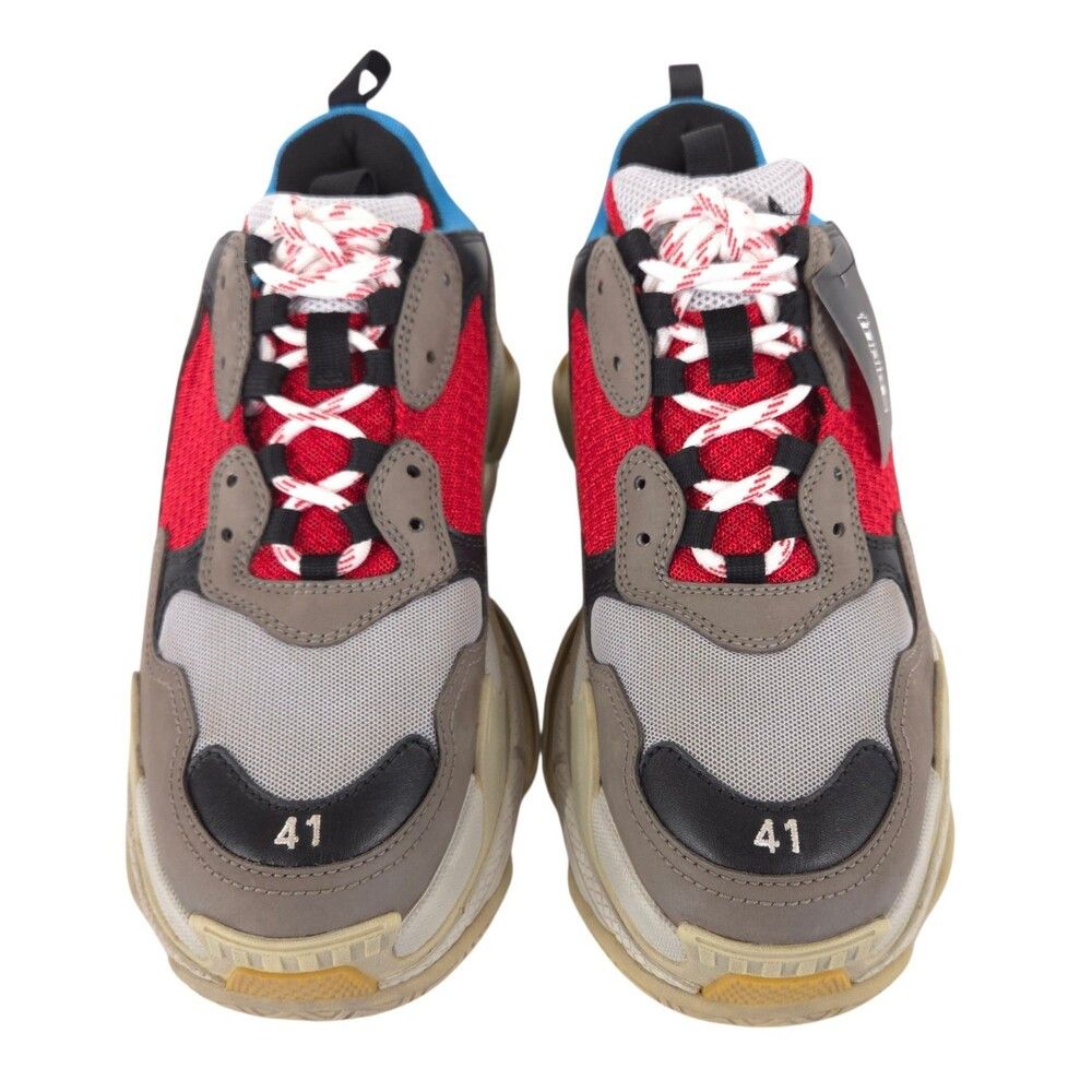 Balenciaga Balenciaga Triple S Sneakers US 8 EU 41 Mens Blue Red Gray Size US 8 / EU 41 - 2 Thumbnail