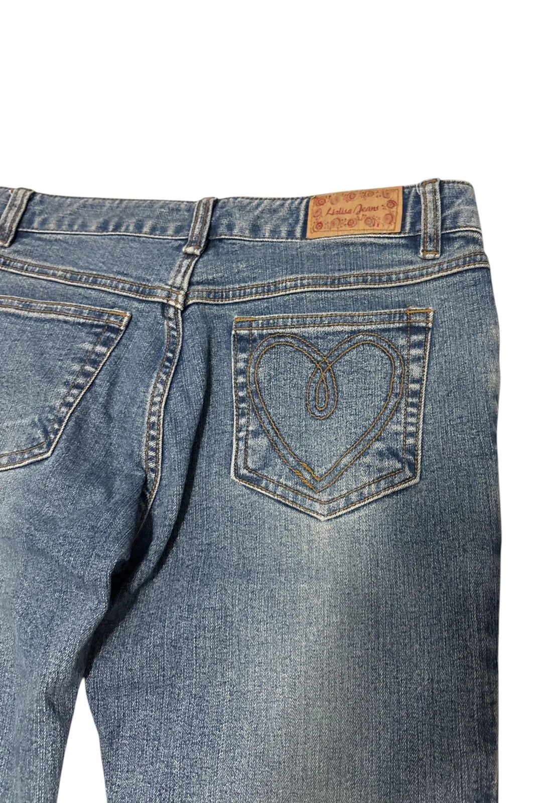 LIZ LISA Liz Lisa lace up bootcut denim w/ embroided heart pocket Size 28" / US 6 / IT 42 - 6 Thumbnail