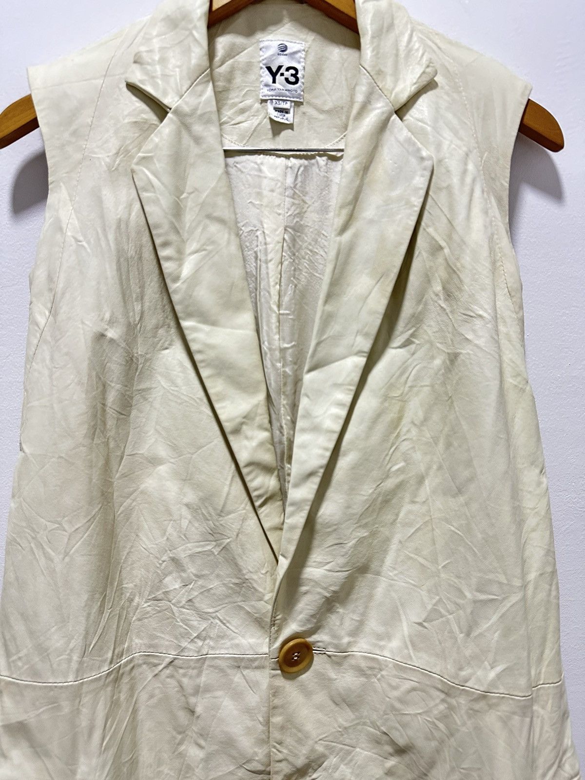 Yohji Yamamoto Yohji Yamamoto Y3 X Adidas Long Vest Leather Design Size XS / US 0-2 / IT 36-38 - 6 Thumbnail