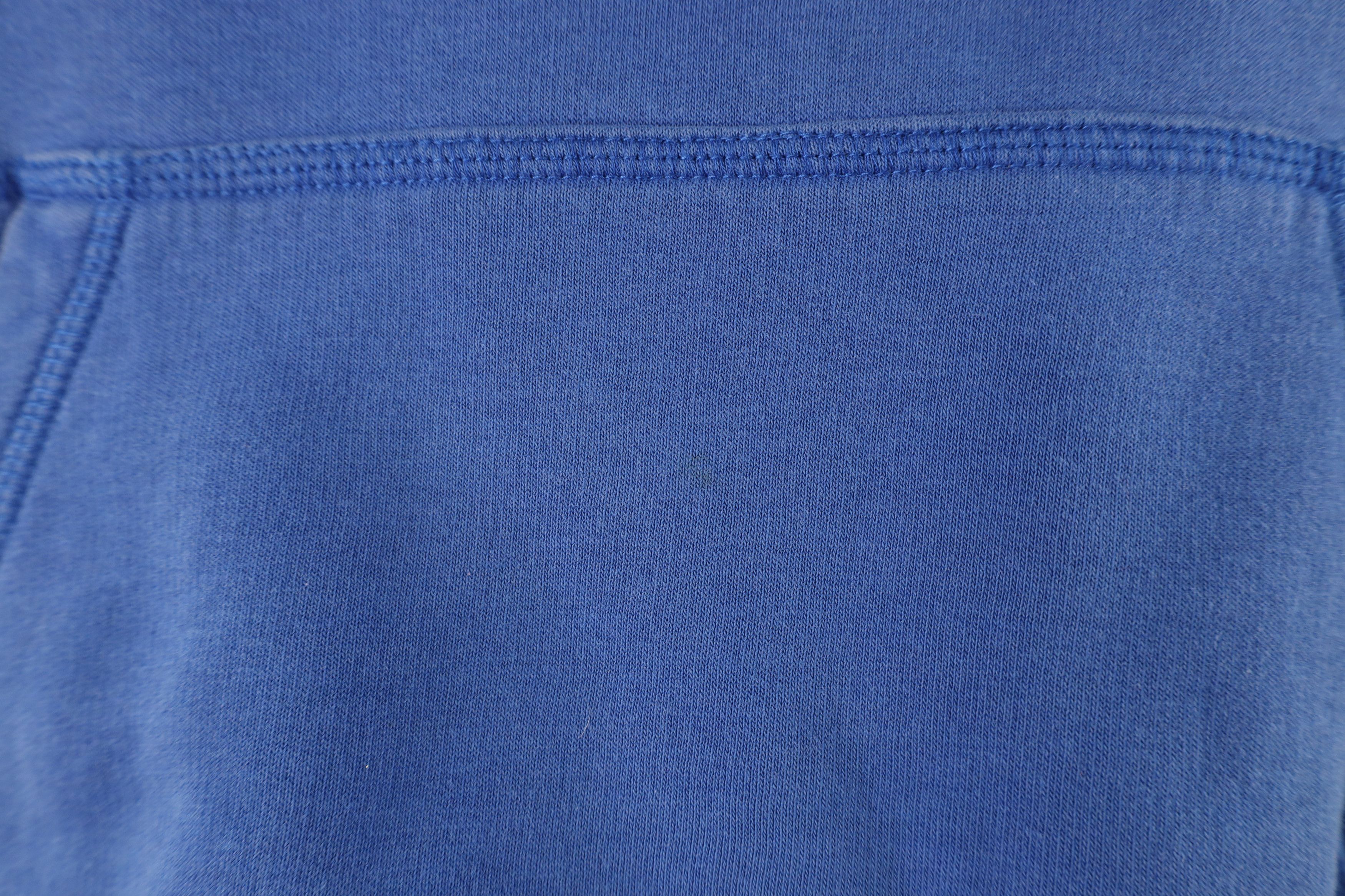 Nike × Vintage Vintage Nike Scott Center Swoosh Felt Patch Hoodie Blue Size US XL / EU 56 / 4 - 6 Thumbnail