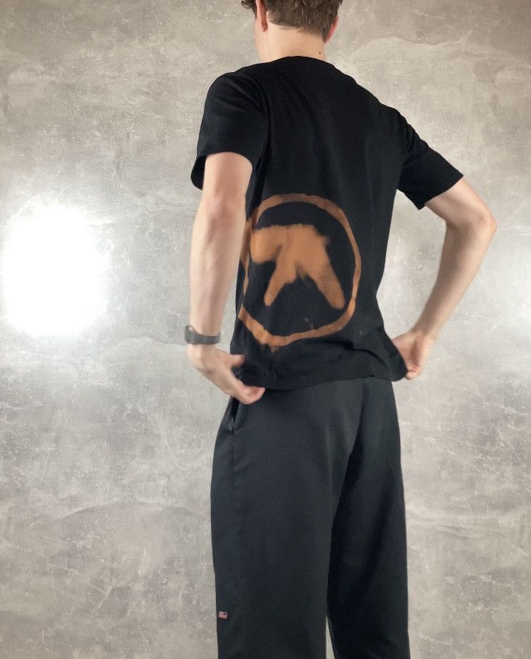 Apex Aphex Twin sun fade big logo black T-shirt supreme style Size US L / EU 52-54 / 3 - 4 Thumbnail
