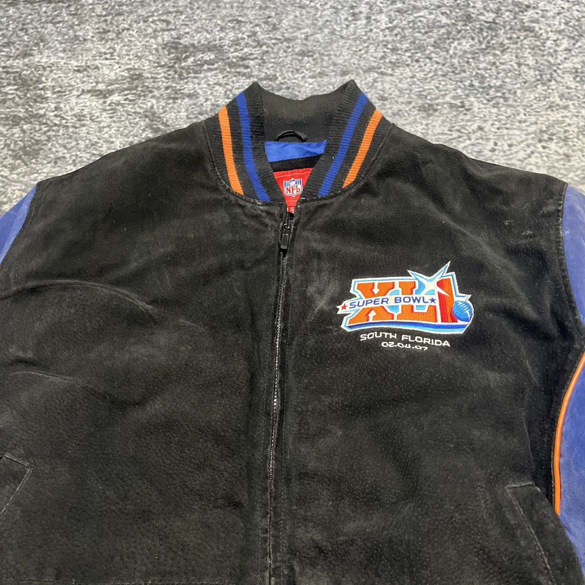 NFL Vintage 2007 Super XLI NFL Suede Leather Jacket Size XL Size US XL / EU 56 / 4 - 8 Thumbnail