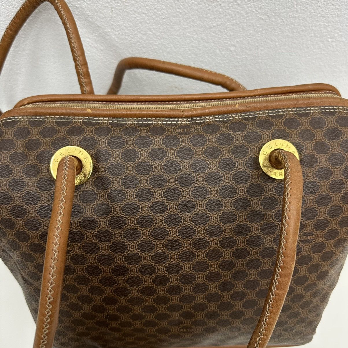 Celine ‼️YES‼️ AUTH. CELINE MACADAM SCHULTERTASCHE SHOULDER LONG BAG Size ONE SIZE - 5 Thumbnail