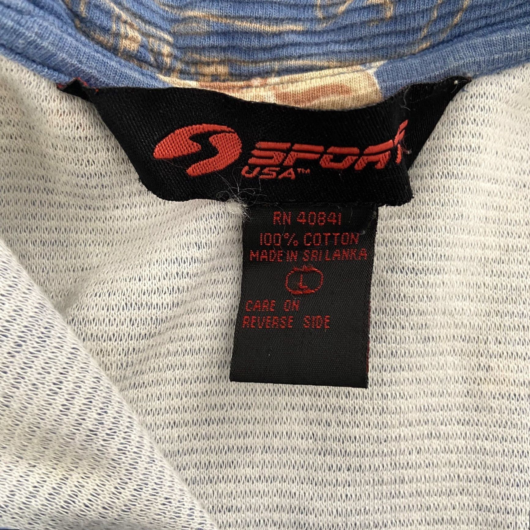 Vintage VINTAGE American Sportif Polo Shirt Adult Large Blue Allover Print Sports Football Mens L Polo Shirt Mens L Blue Vintage Sportif USA Shirt Size L / US 10 / IT 46 - 5 Thumbnail