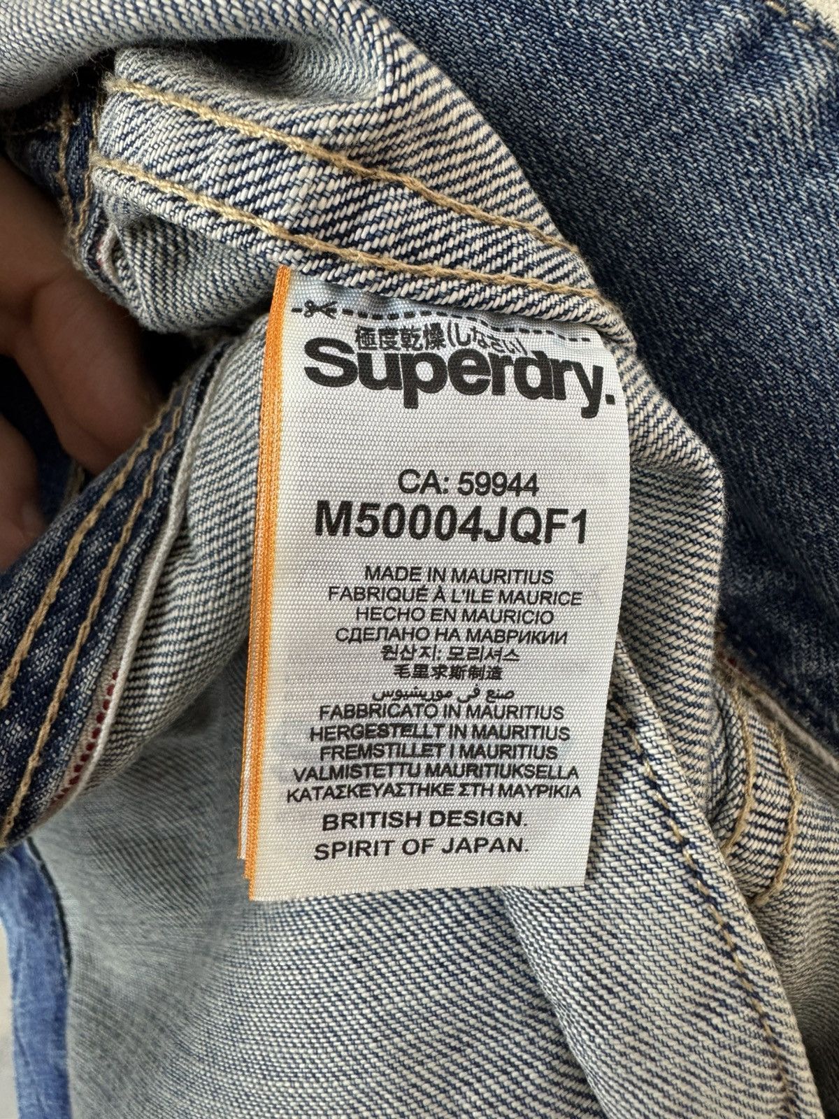 Superdry Superdry Army Division Denim Jacket biker motorcycle JKT Size US M / EU 48-50 / 2 - 16 Thumbnail