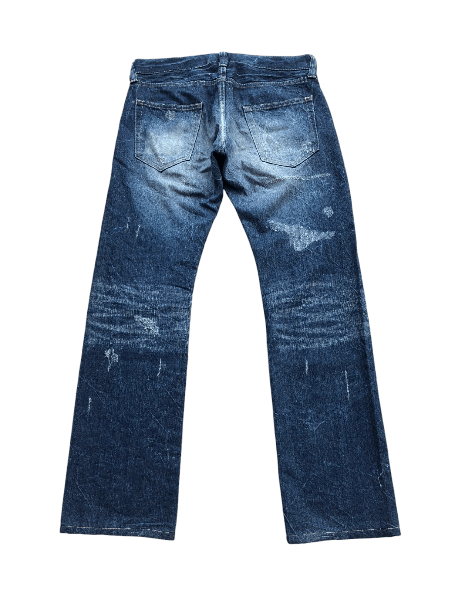 If Six Was Nine × Le Grande Bleu (L.G.B.) × Vanquish Vanquish Gold Distressed denim Size US 31 - 2 Thumbnail