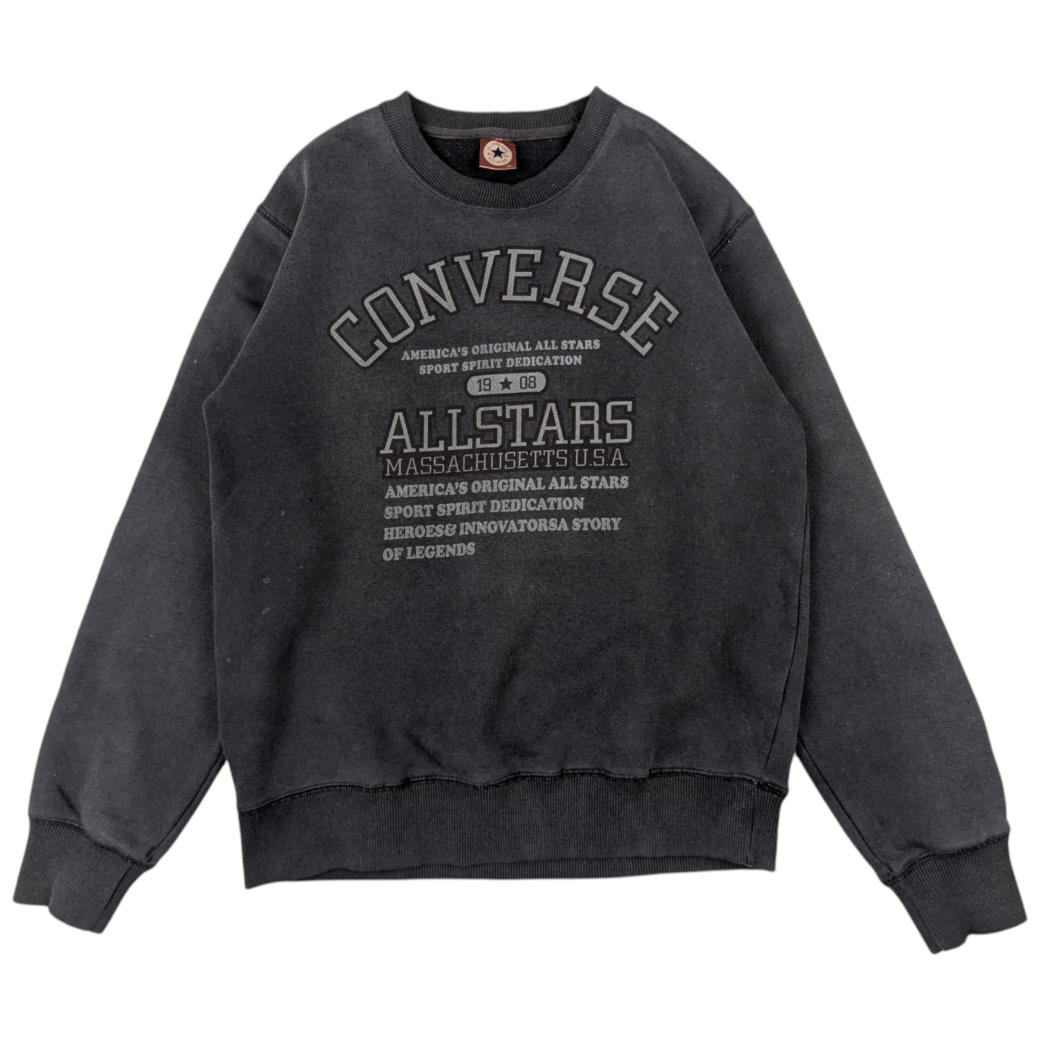 Converse Vintage 2000's CONVERSE All Star Big Image Sweatshirt Size US S / EU 44-46 / 1 - 3 Thumbnail
