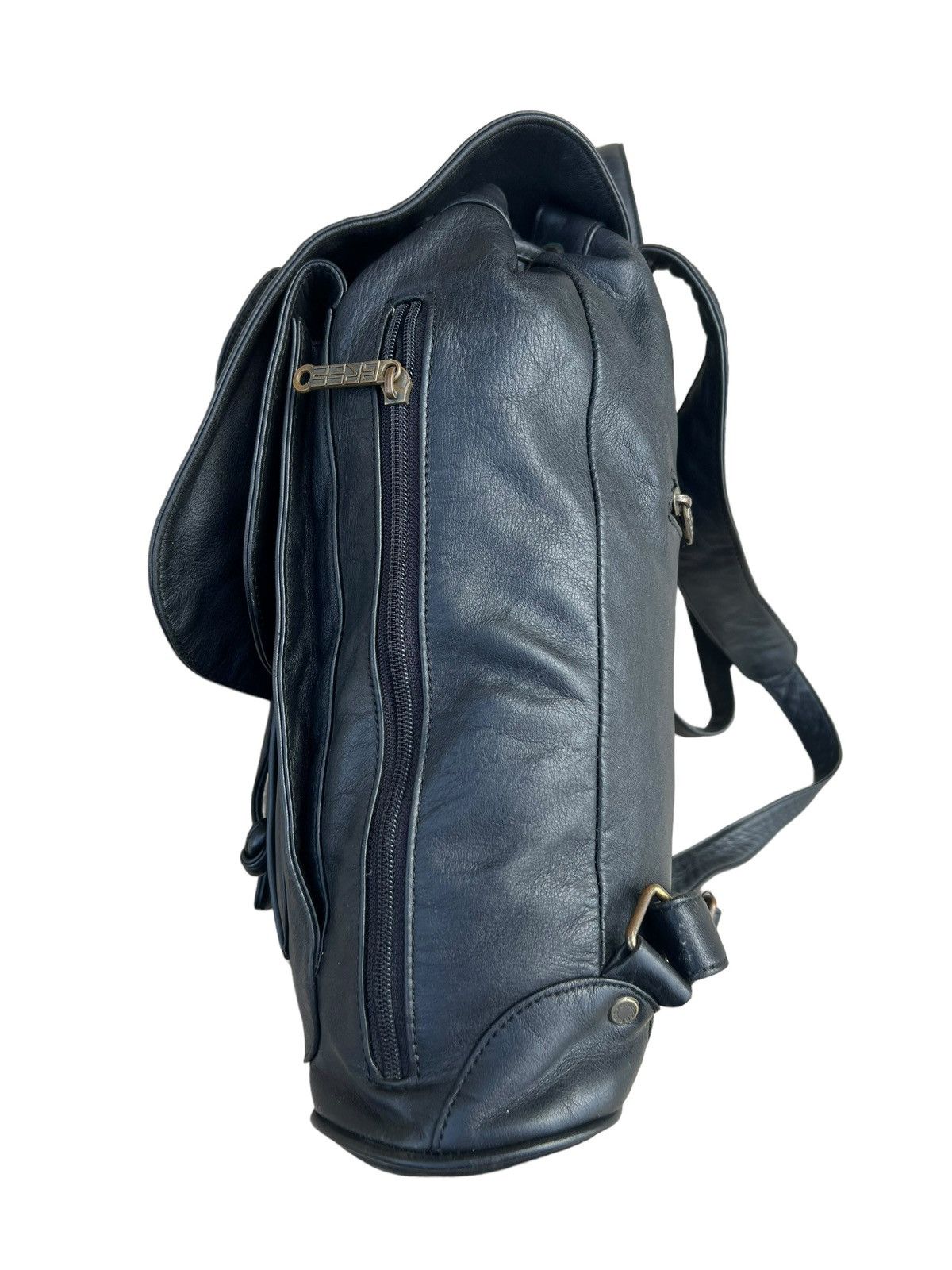 BREE Vintage BREE All Black Leather Backpack Size ONE SIZE - 13 Thumbnail