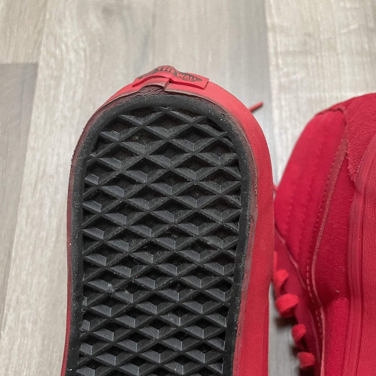 Vans Rare! Vans Sk8-Hi “Mono Red” 2016 Size US 10.5 / EU 43-44 - 12 Thumbnail