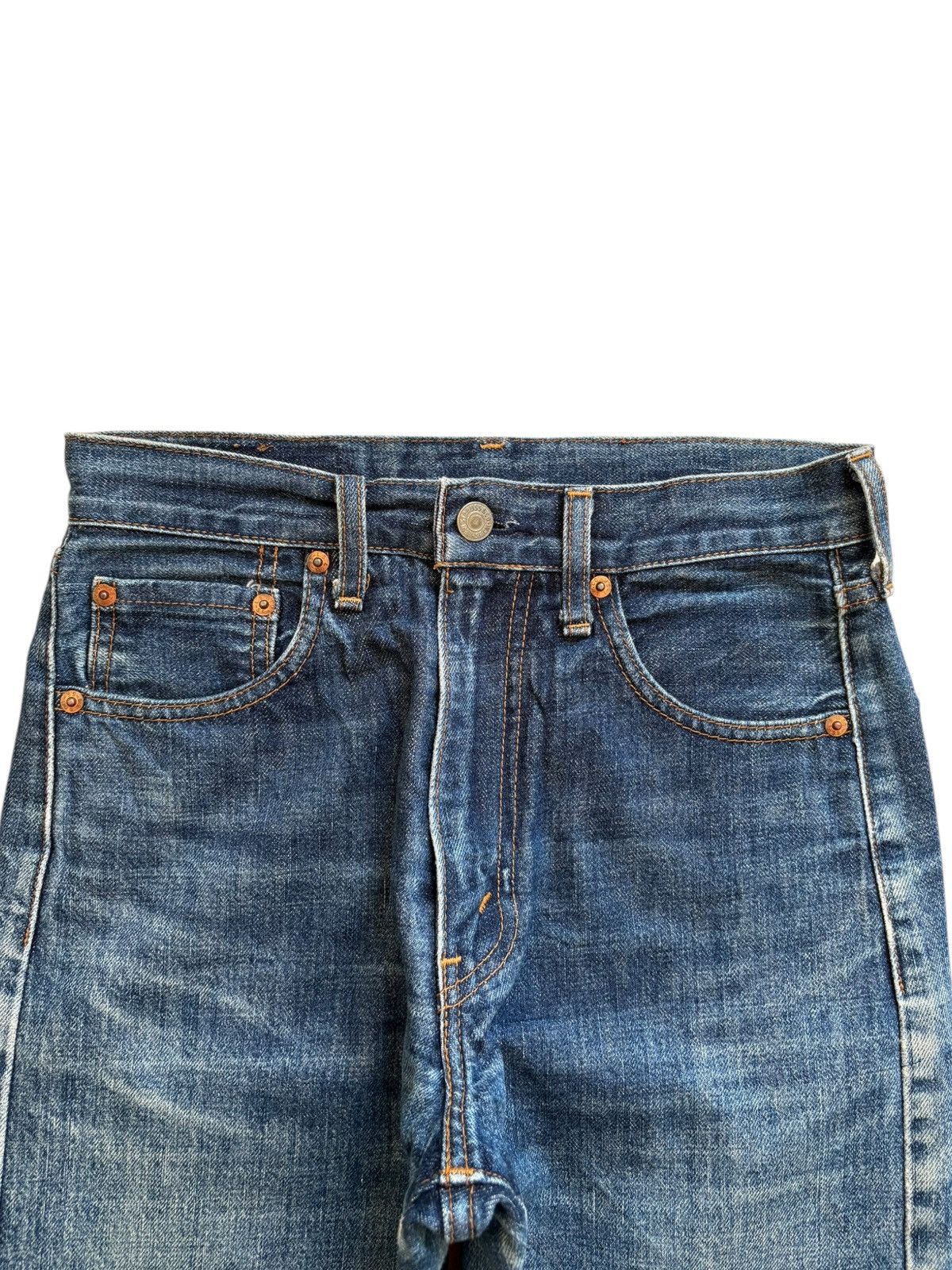 Levi's Vintage 80s Levis 502 Big E Selvedge Blue Wash Loose Jeans Size US 28 / EU 44 - 5 Thumbnail