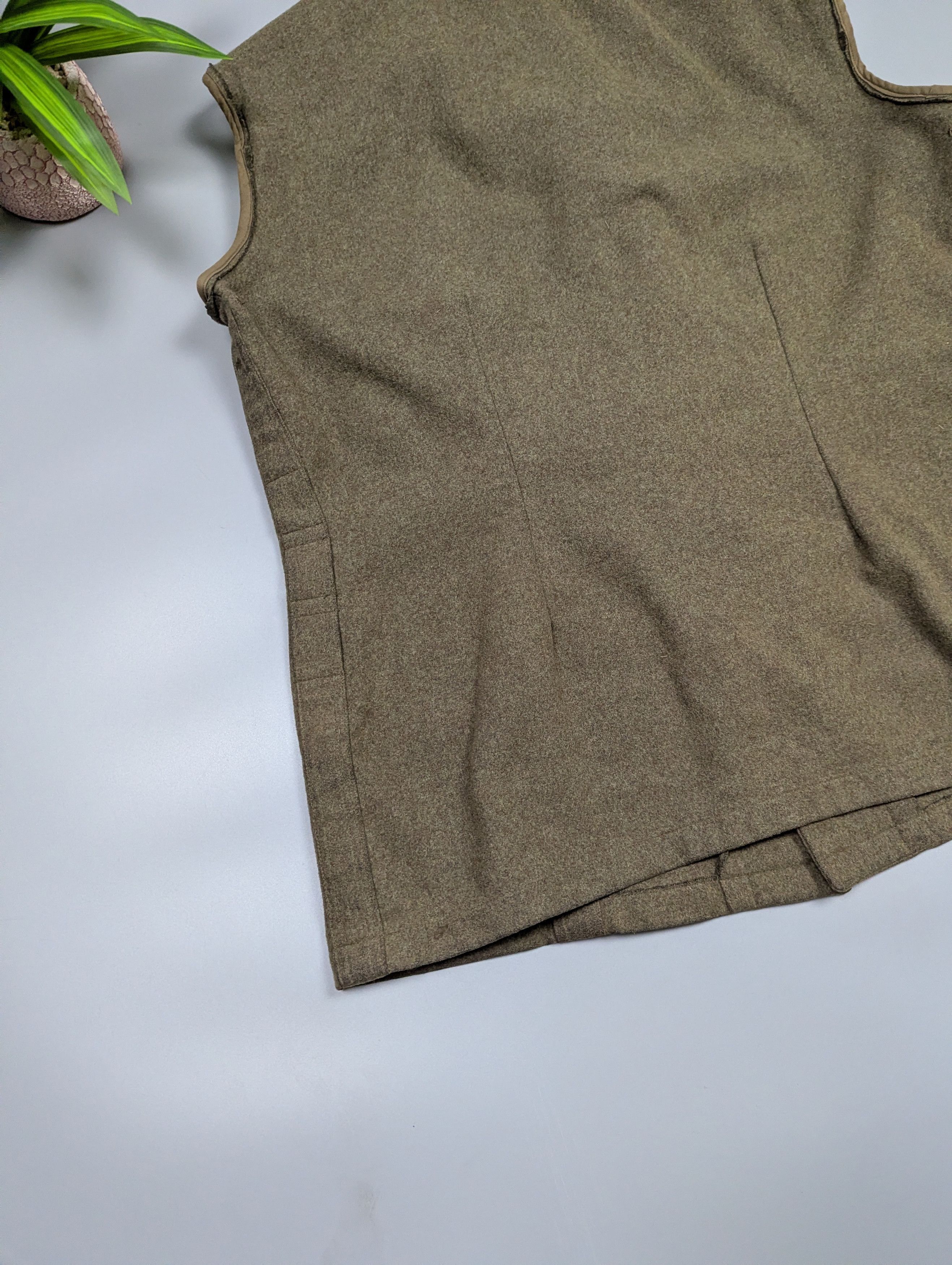 Vintage VTG 1960 Military German Wool Army Vest / Sleeveless Jacket Size US M / EU 48-50 / 2 - 17 Thumbnail