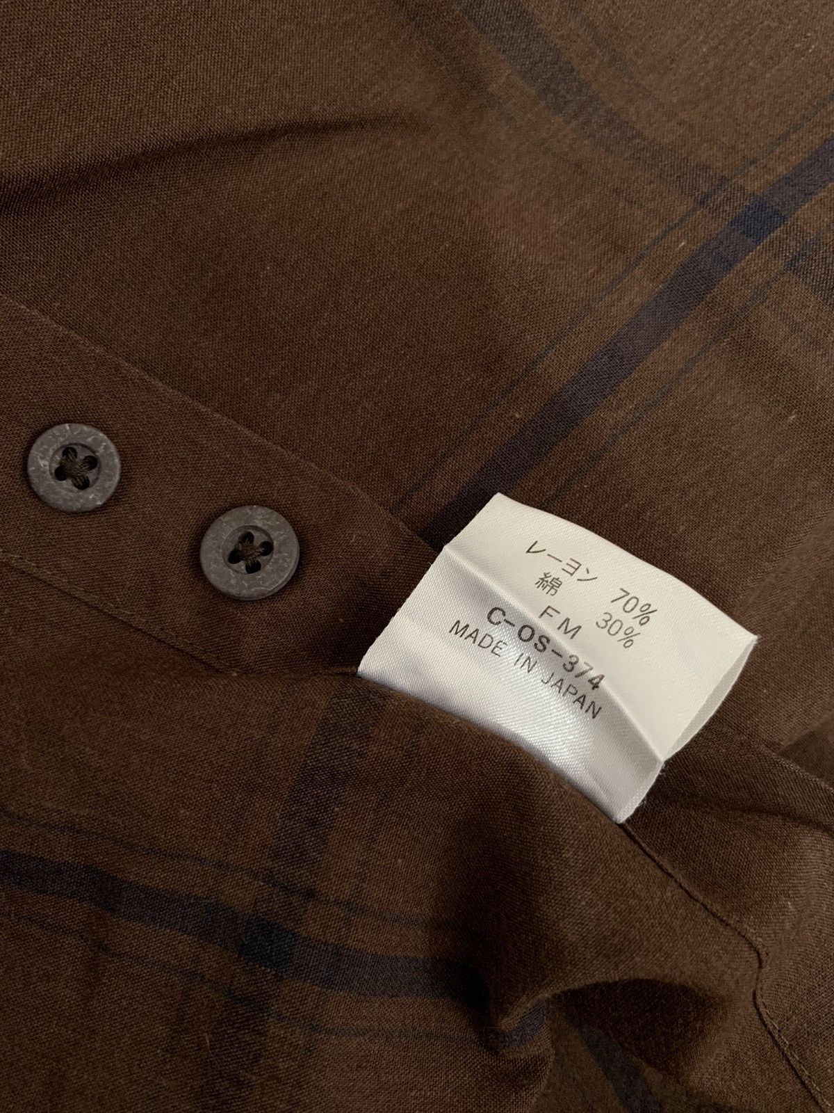 Yohji Yamamoto Vintage A.A.R yohji yamamoto d’urban plaid button up shirt Size US L / EU 52-54 / 3 - 6 Thumbnail