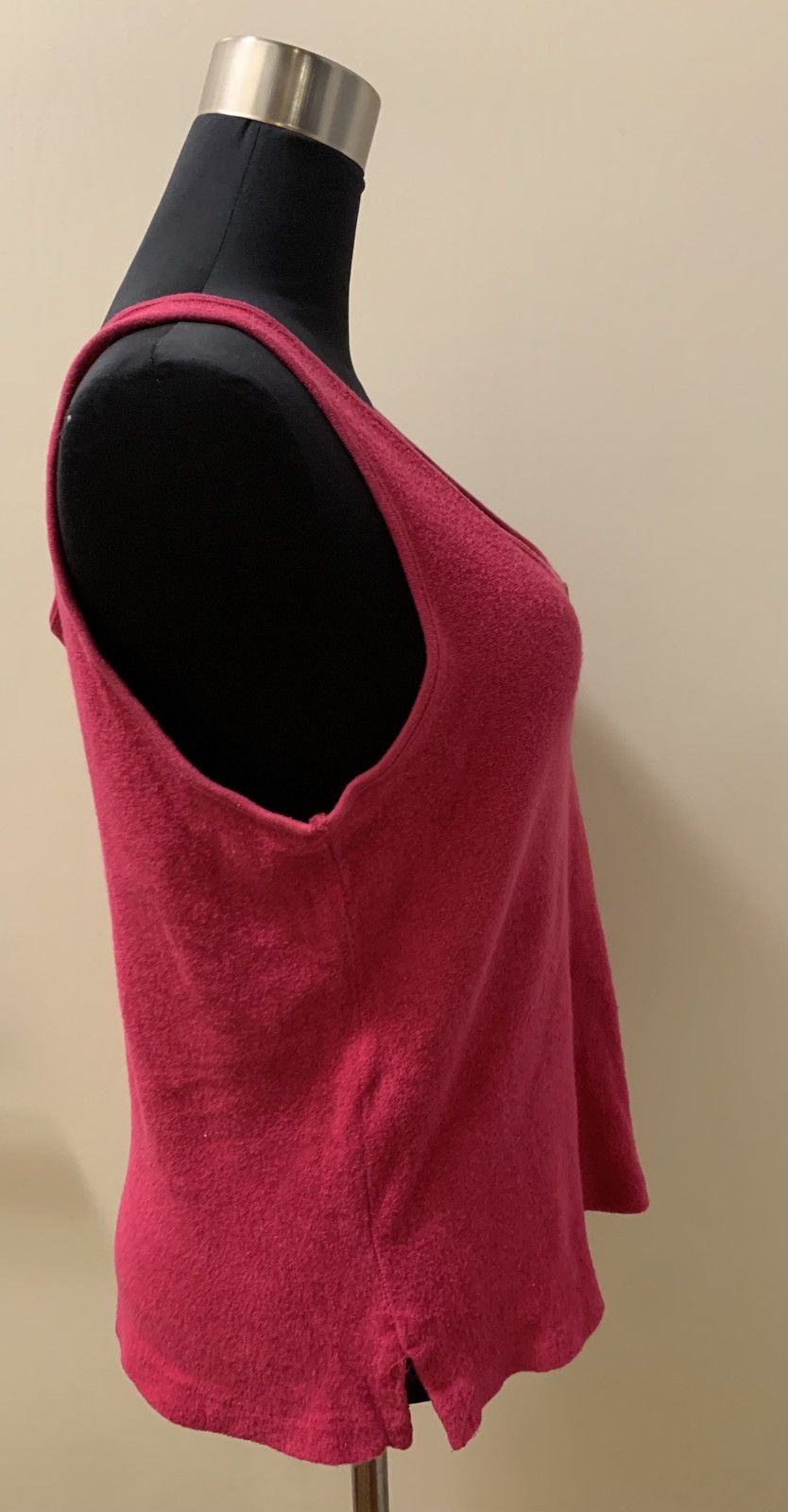 Vintage Vintage 80s Raspberry Pink Sleeveless Terrycloth Tank Top Size M / US 6-8 / IT 42-44 - 16 Thumbnail