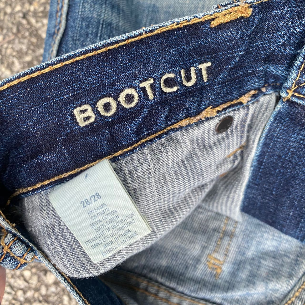 If Six Was Nine Vintage American Eagle Flared Distressed Denim Size US 31 - 20 Thumbnail